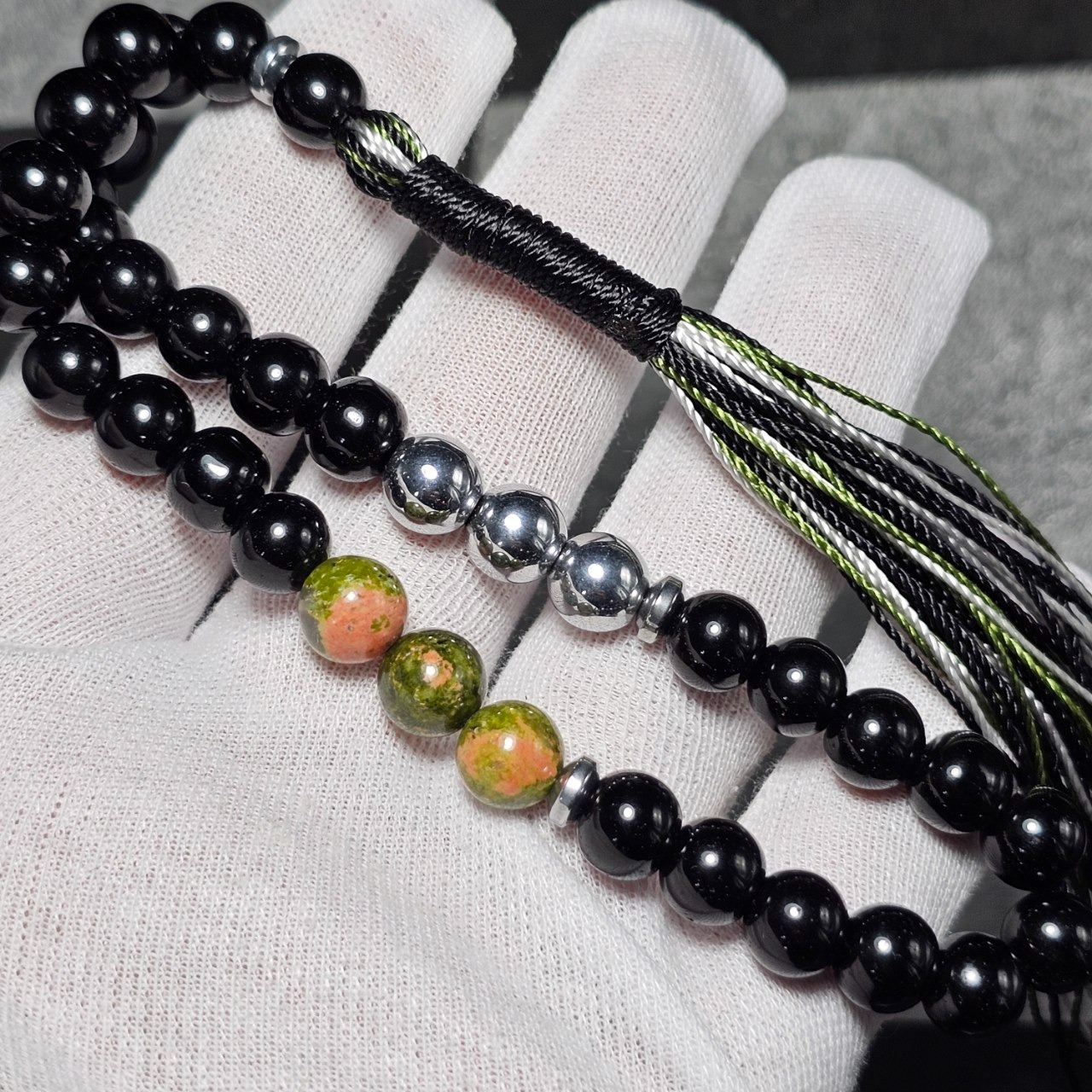 تسبیح 33 دانه سنگ ماه تولد ( توضیحات ) کد 37079