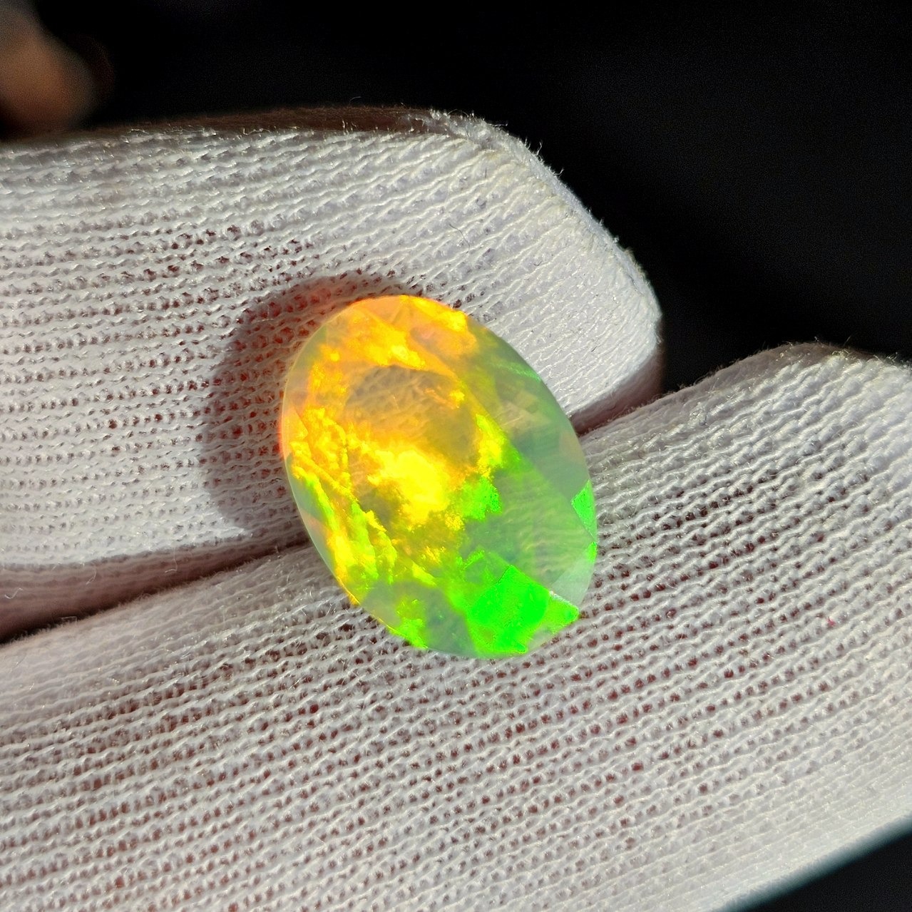 نگین سنگ طبیعی اپال معدنی اتیوپی کد 37093