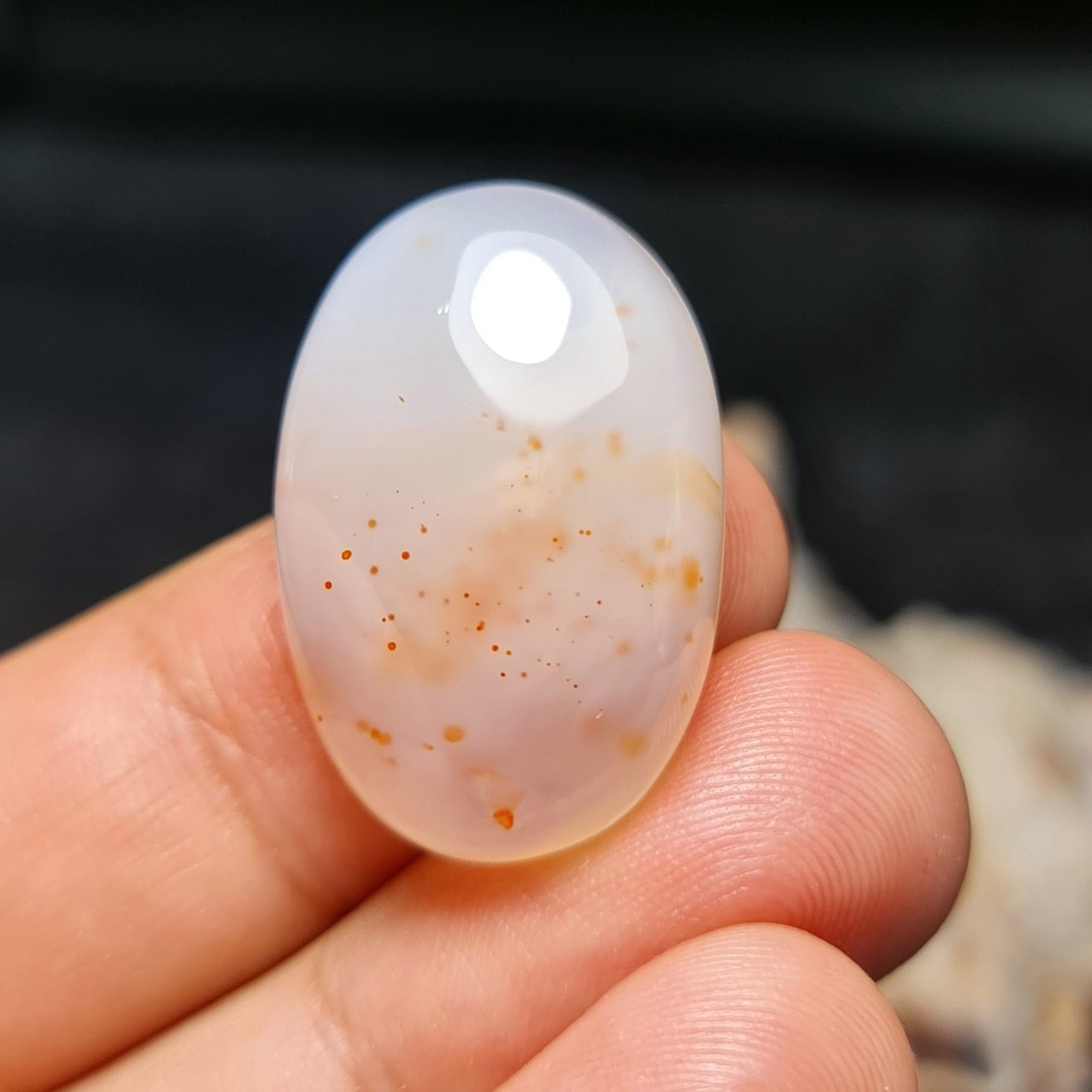 نگین طبیعی سنگ عقیق معدنی خراسانی کد 27142