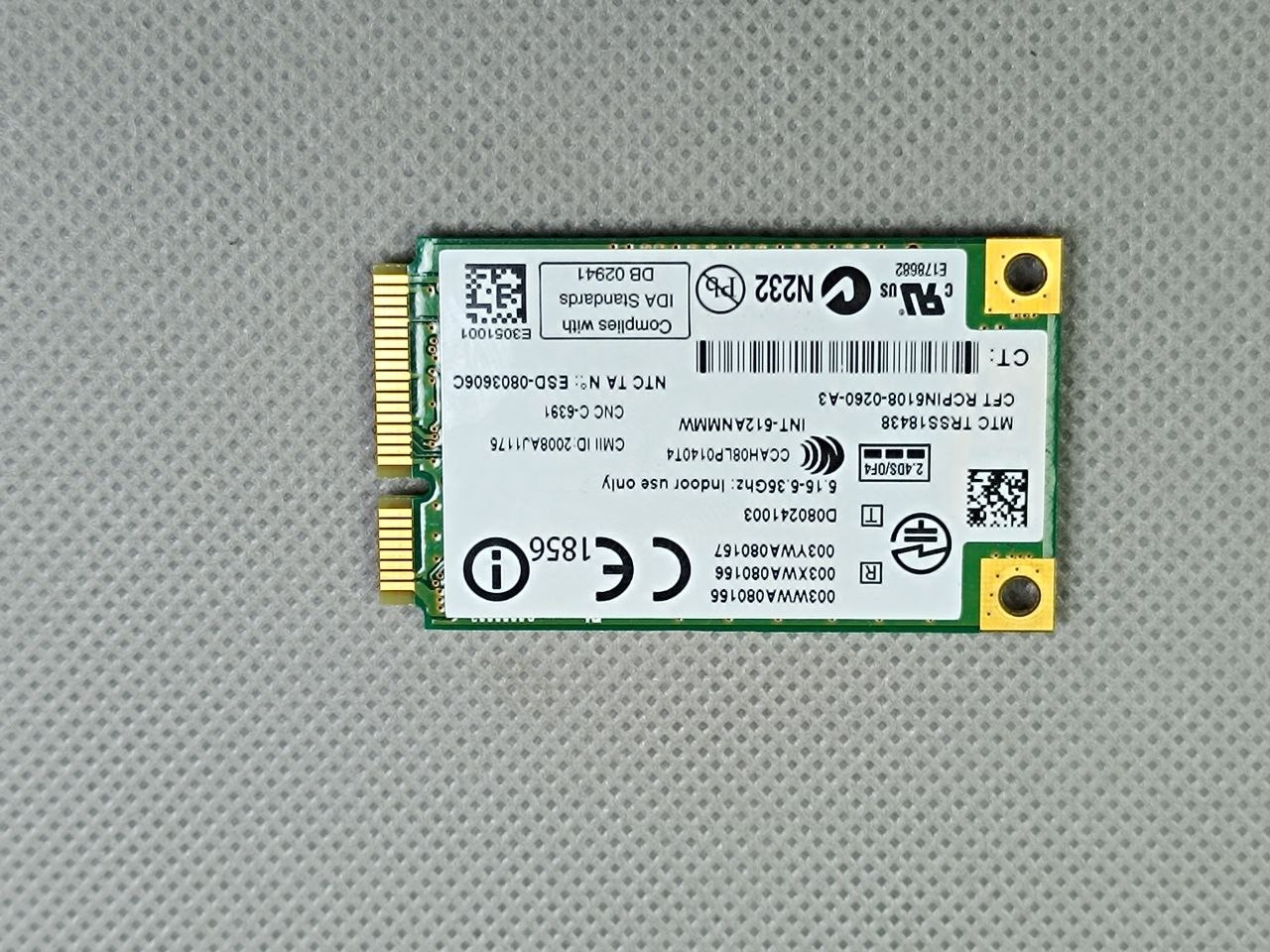 ماژول وای فای لپ تاپ Lenovo SL500