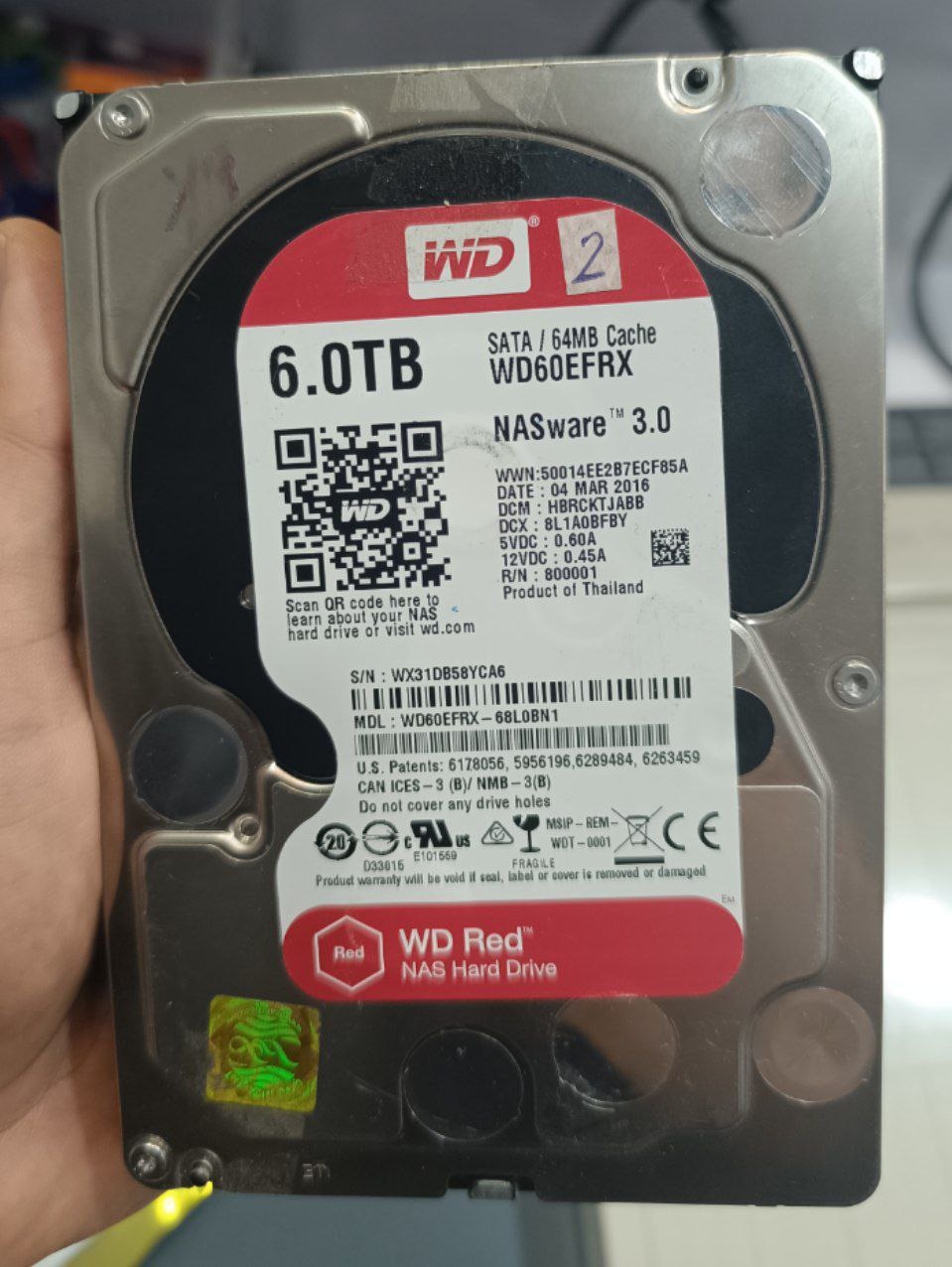 هارد کامپیوتر Western Digital 6TB RED