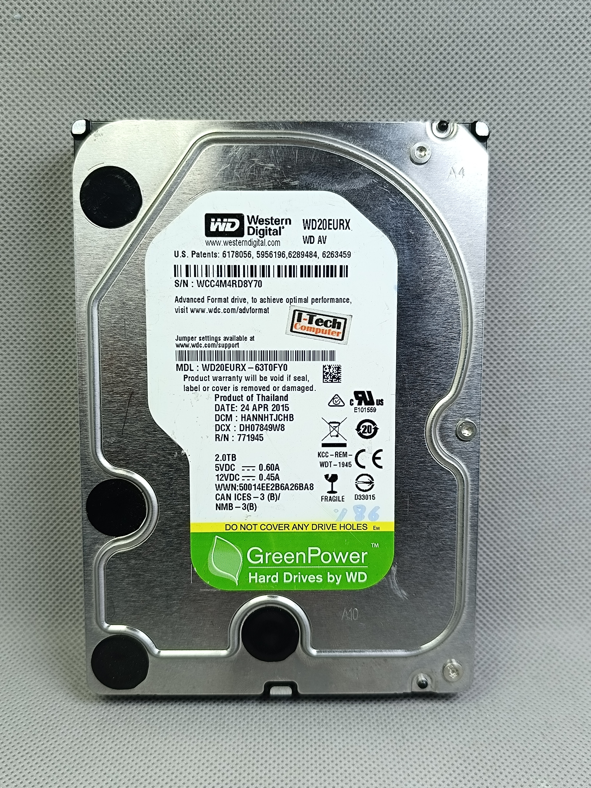 هارد دسکتاپ WD ظرفیت 640 گیگابایت