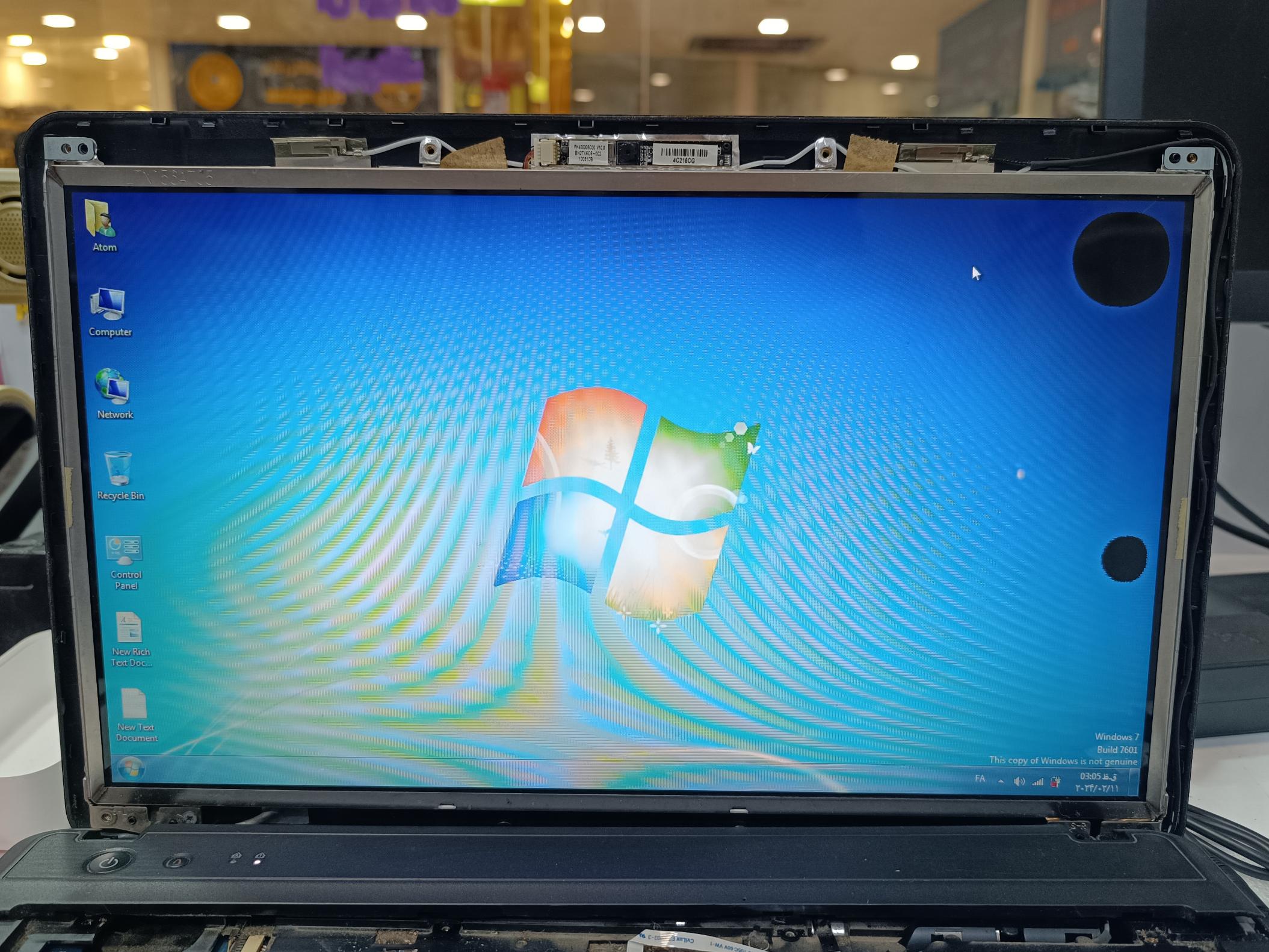 صفحه نمایش لپ تاپ Lenovo G550
