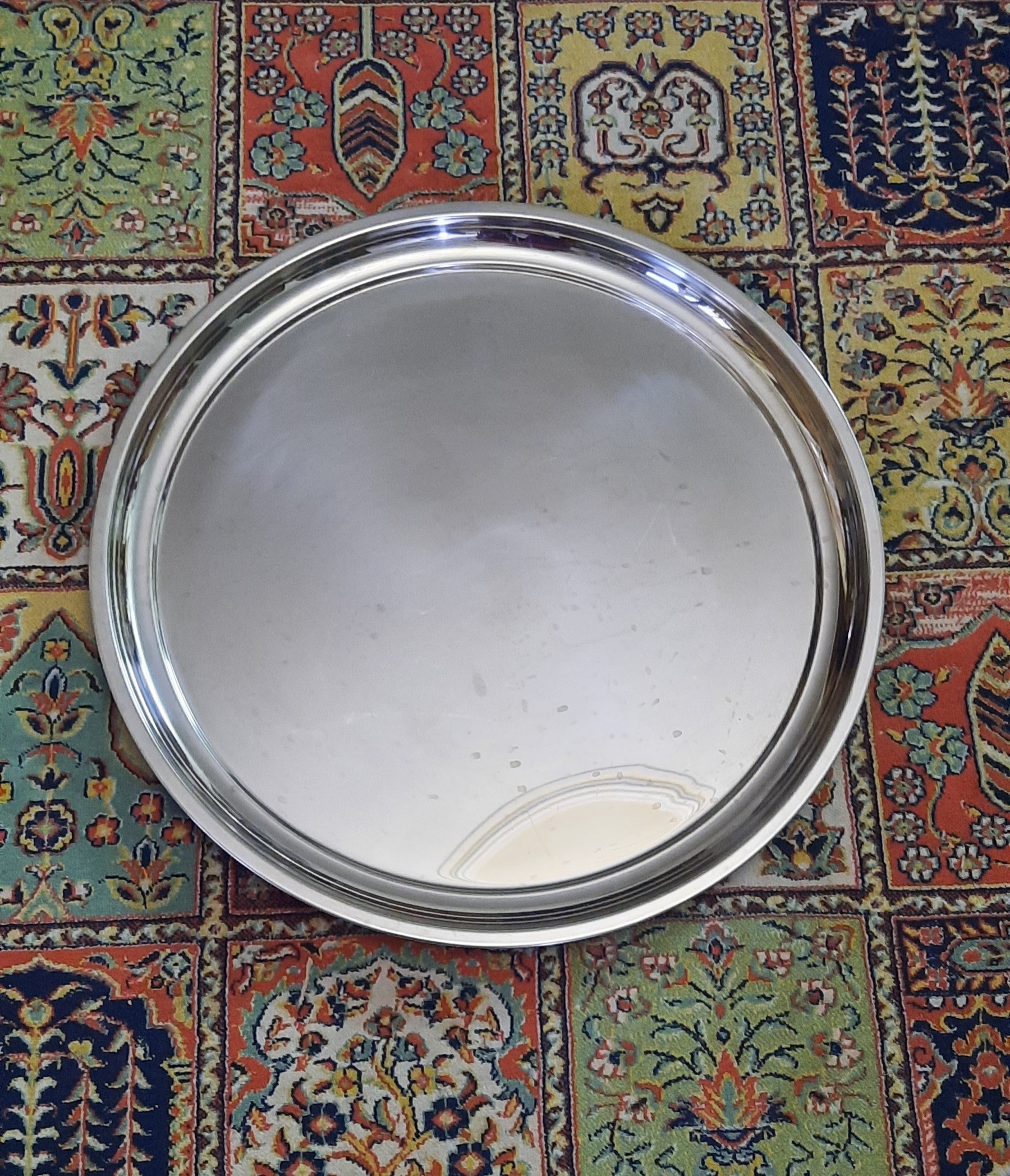 سینی استیل ضخیم گرد قطر 47