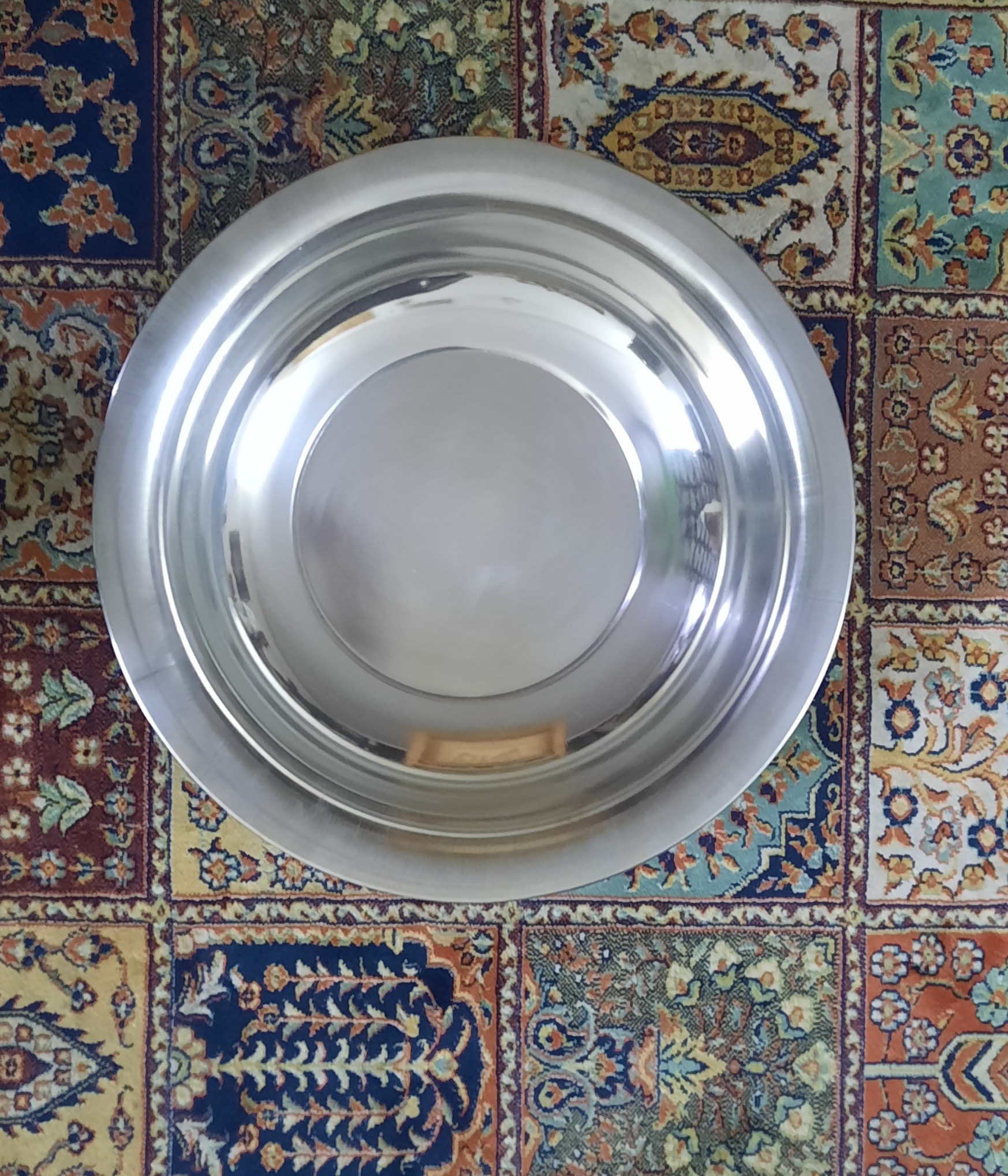 لگن استیل ضخیم قطر 42 سانت