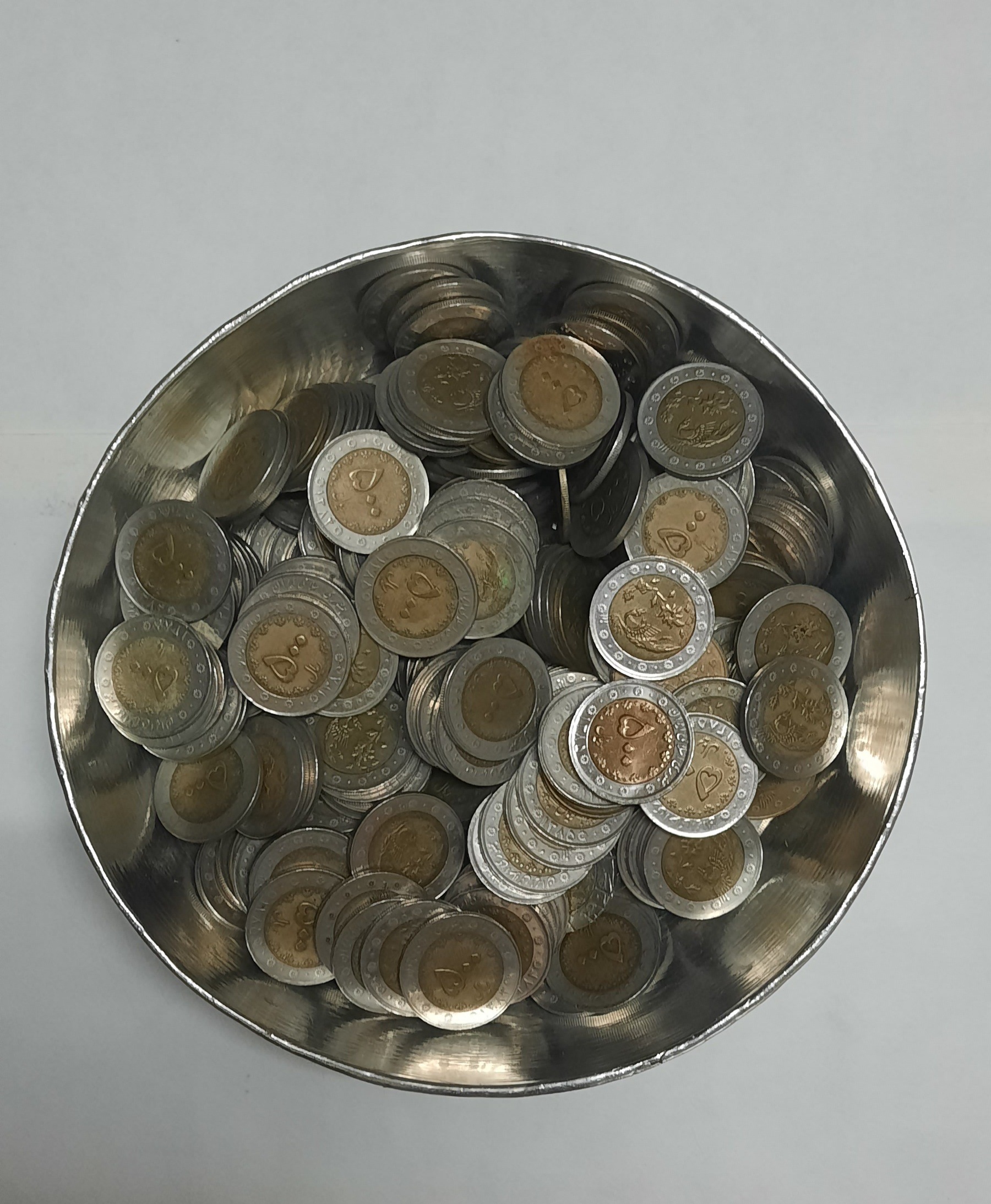 صد عدد سکه 50 تومانی دو رنگ