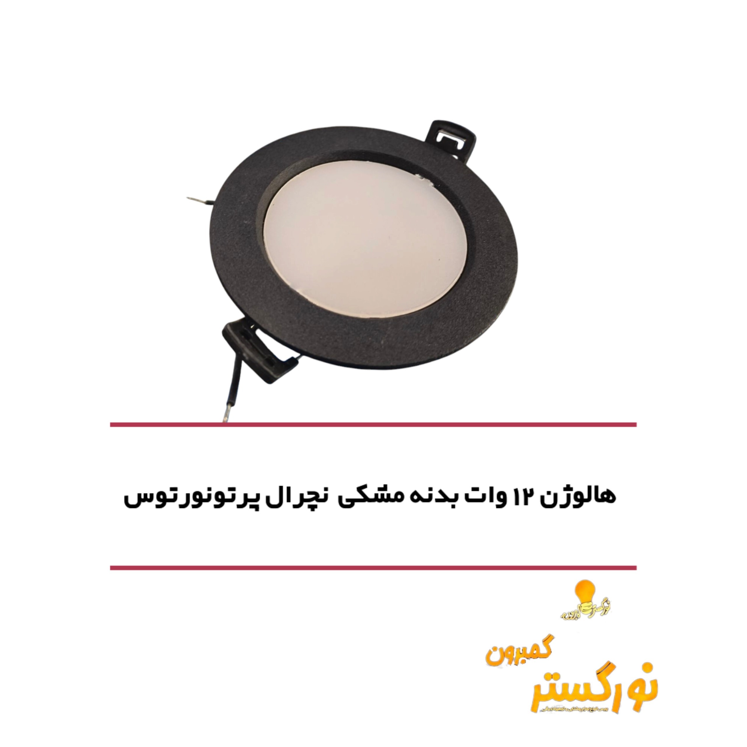 پنل 12 وات توکار پرتونورتوس
