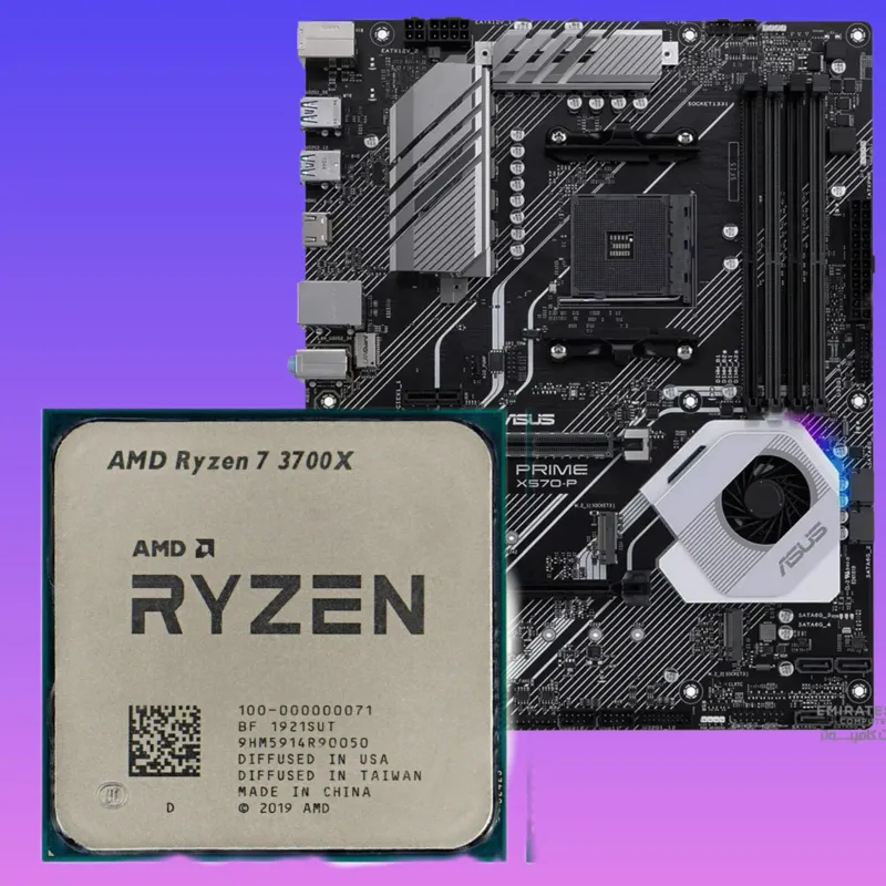 پردازنده RYZEN 3700X مادربرد Asus X570 Prime