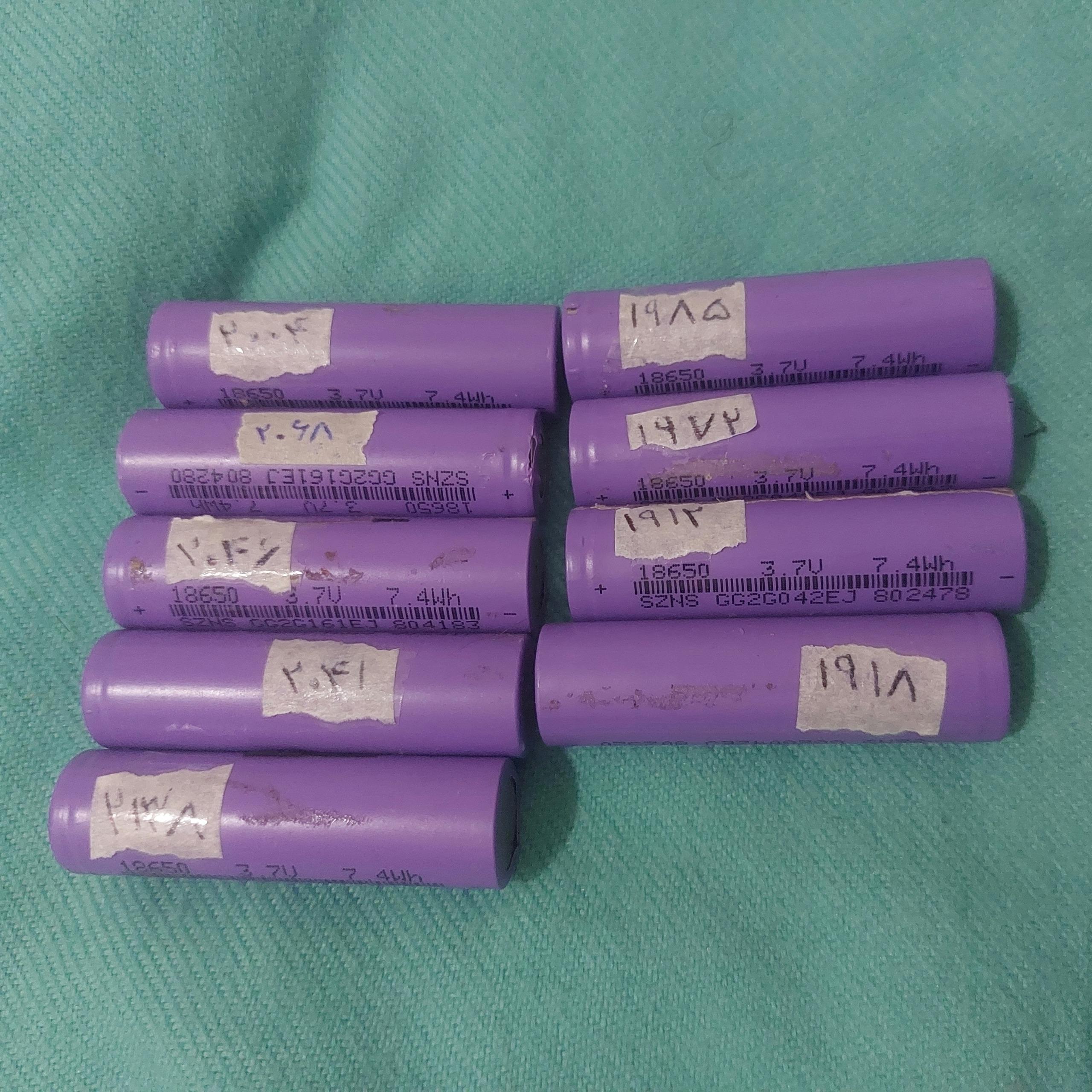 باتری 18650 لیتیومی های پاور اصلی 2000 میلی امپر