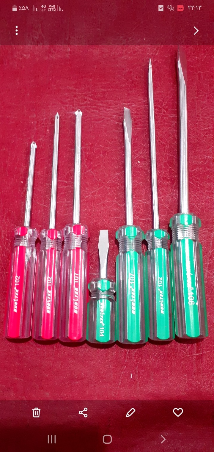 ست هفت عددی پیچ گوشتی طرح روبیکن