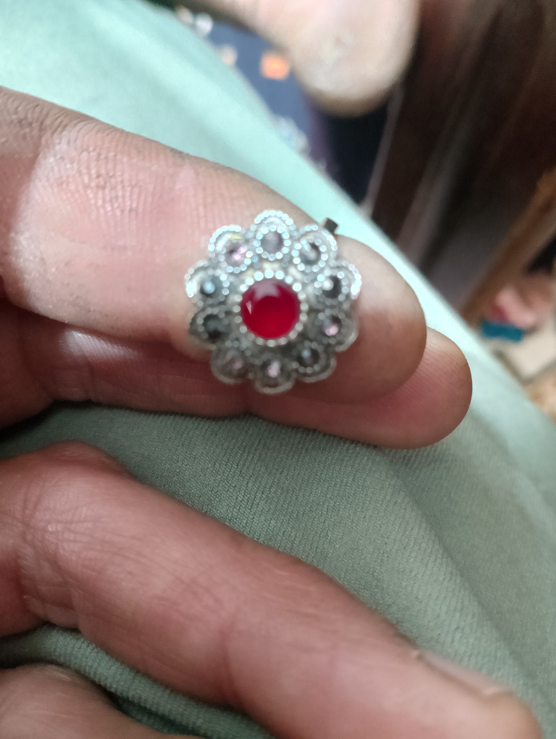 انگشتر انتیک زنانه بسیار قدیمی و کلکسیونی