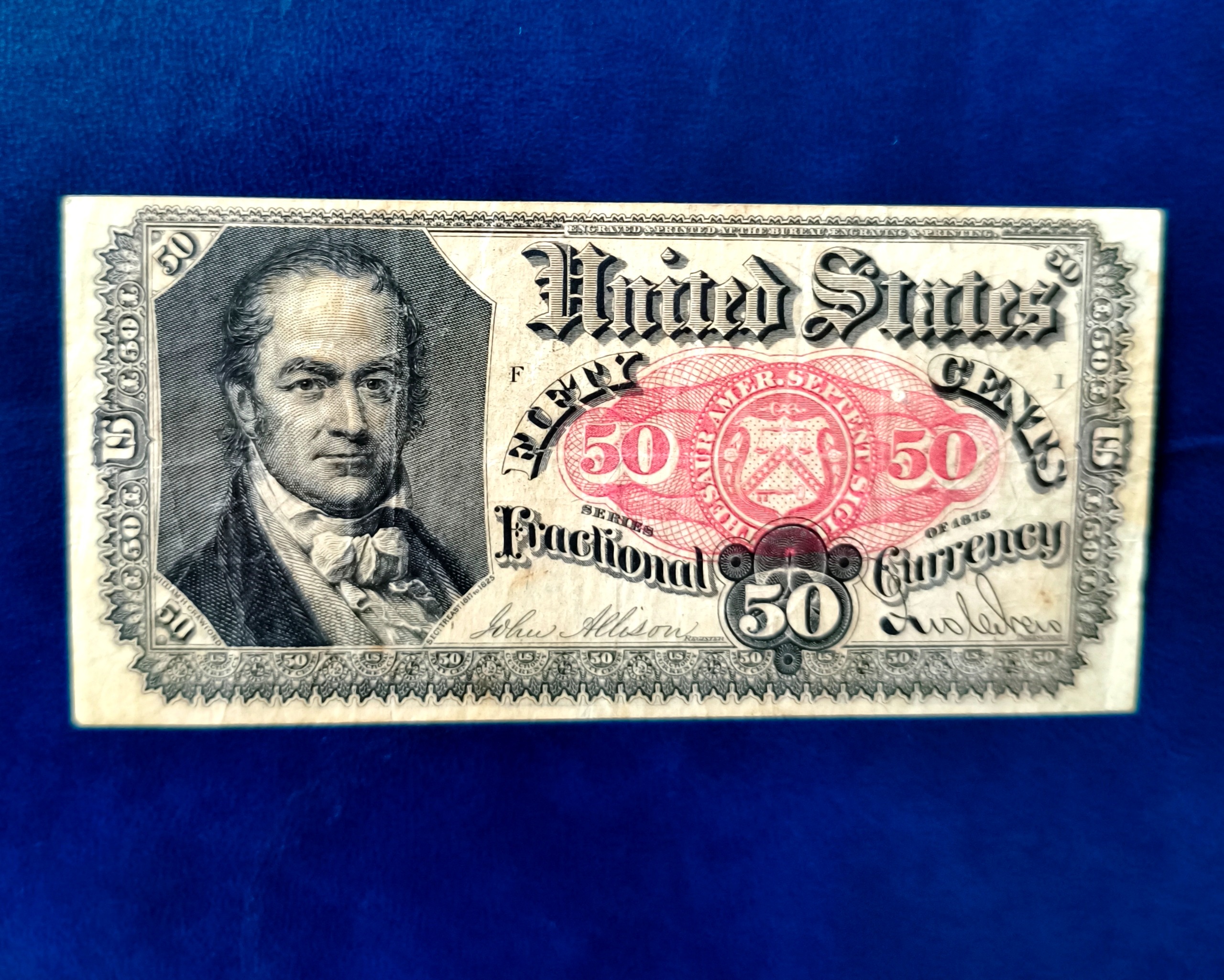 اسکناس 50 سنتی کمتر دیده شده 1875