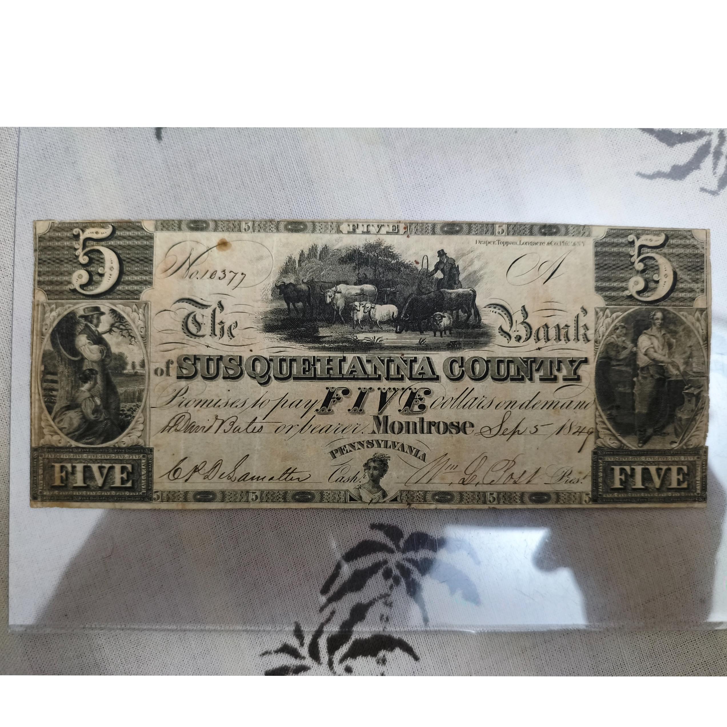 5 دلاری 1849