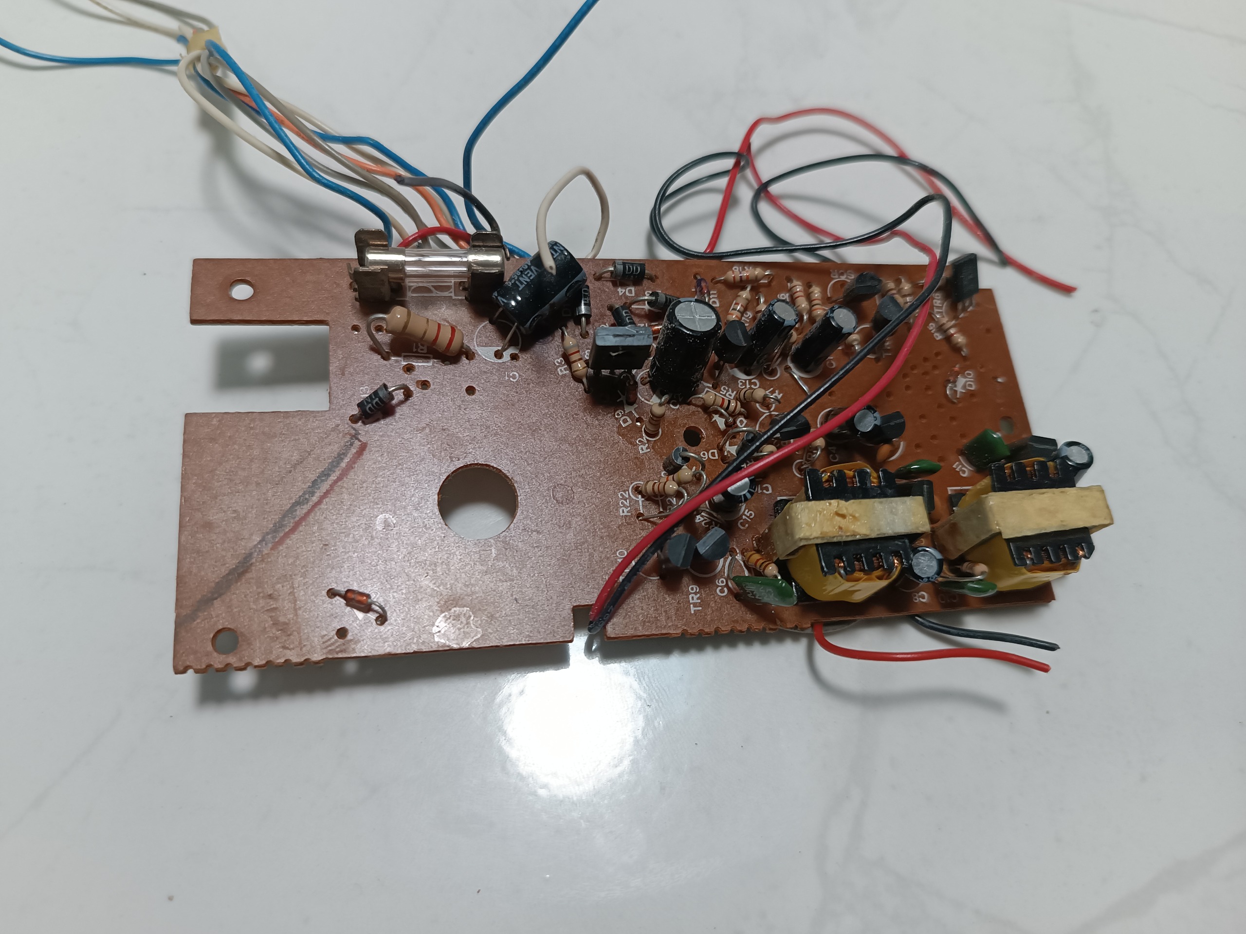 برد برق رادیو ضبط لامپ