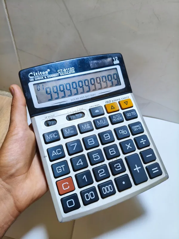 ماشین حساب آفتابی cition9112