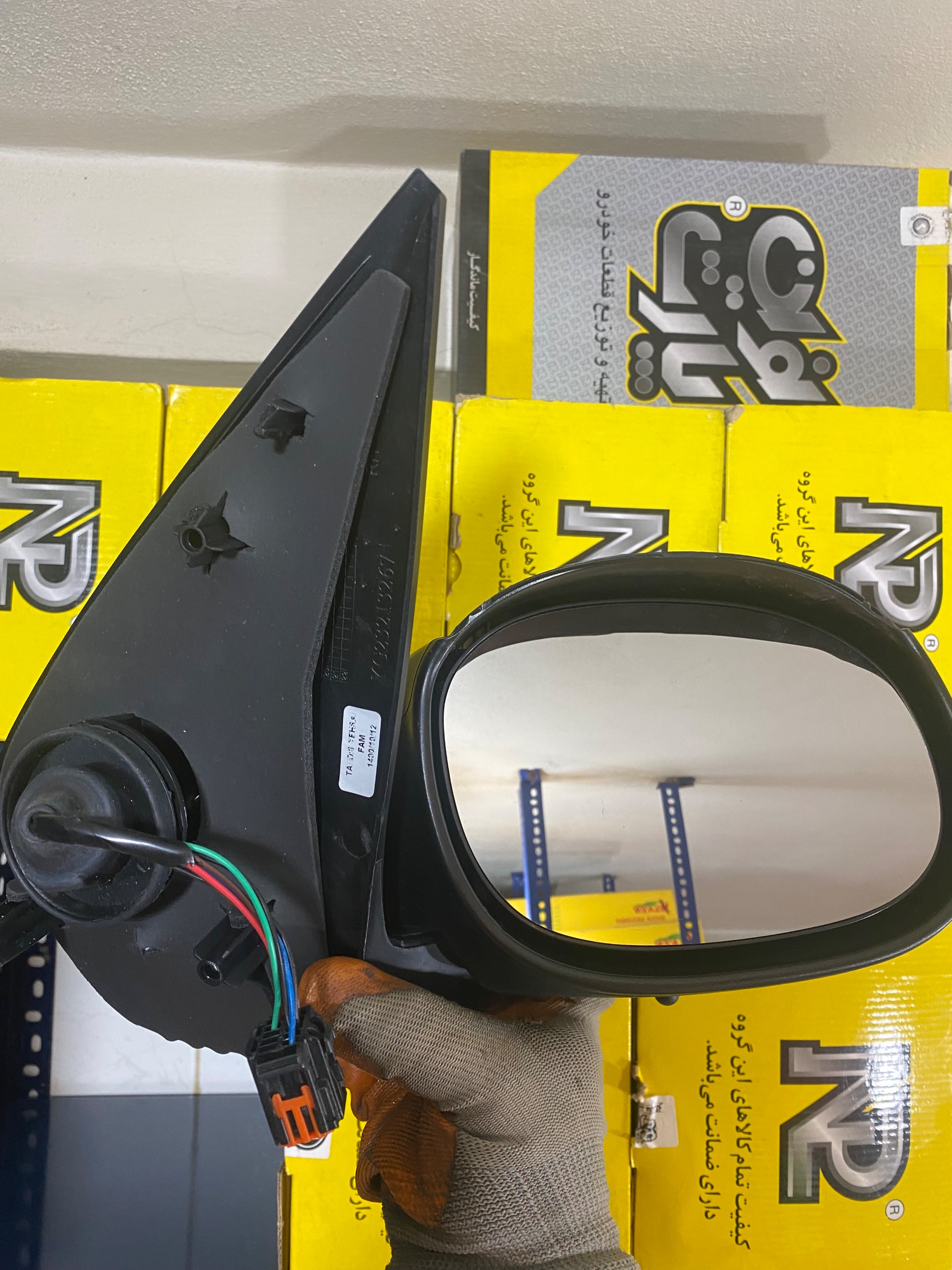 آینه بغل برقی کامل پژو206