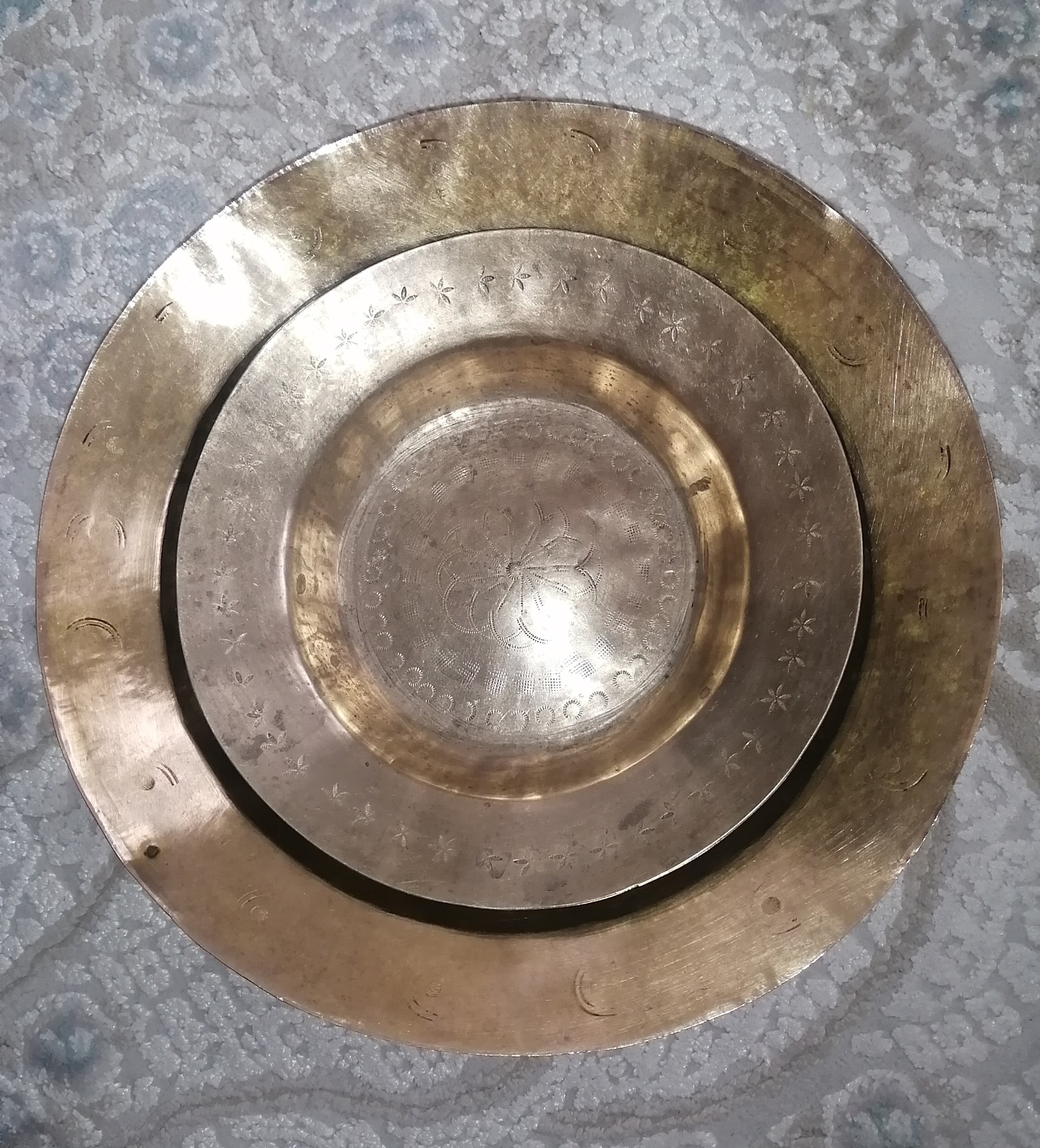 تشت زیر سماوری دو عدد