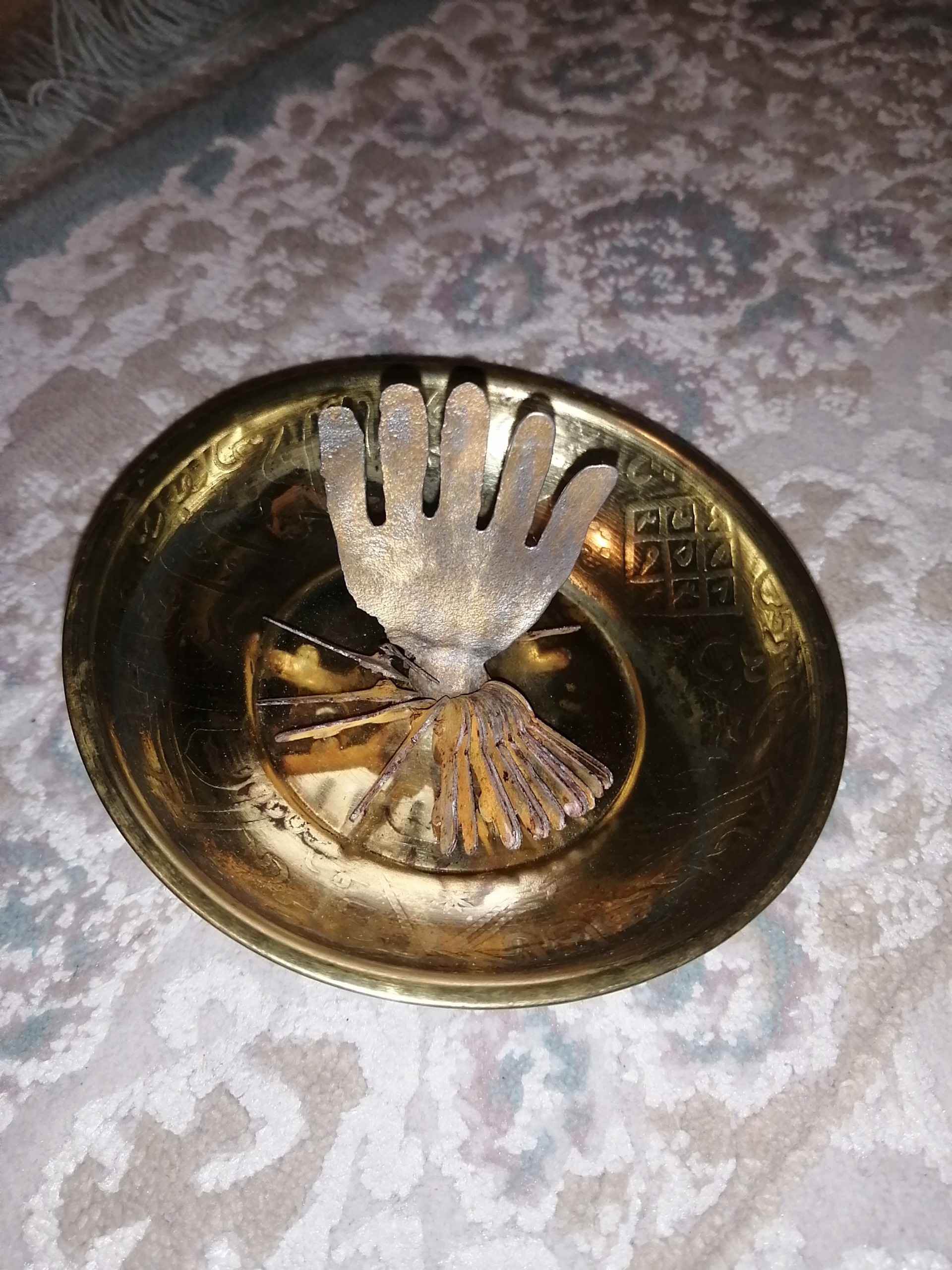 کاسه دعا چهل کلید برنجی