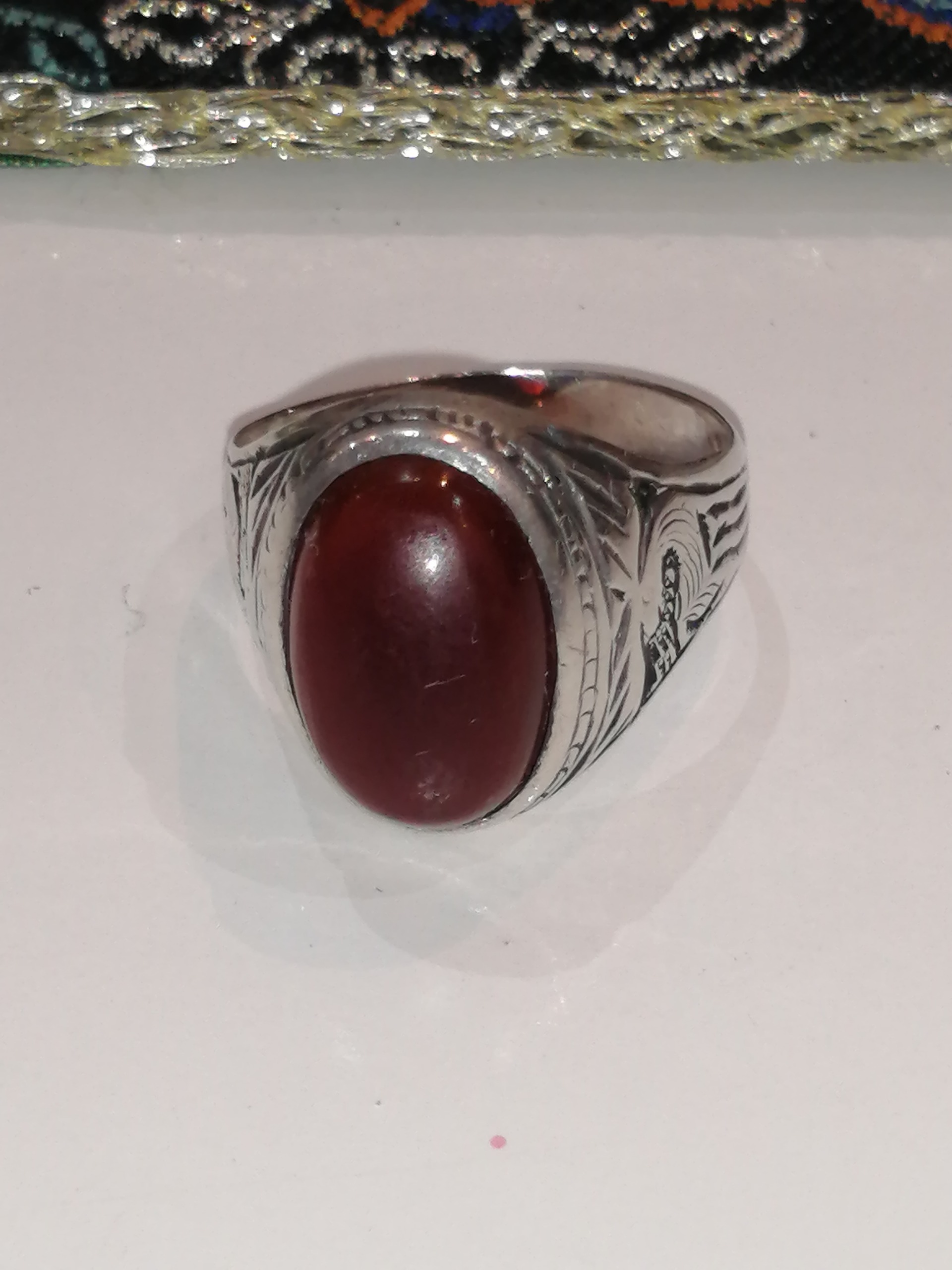 انگشتر نقره عقیق یمن کهنه دوغزال