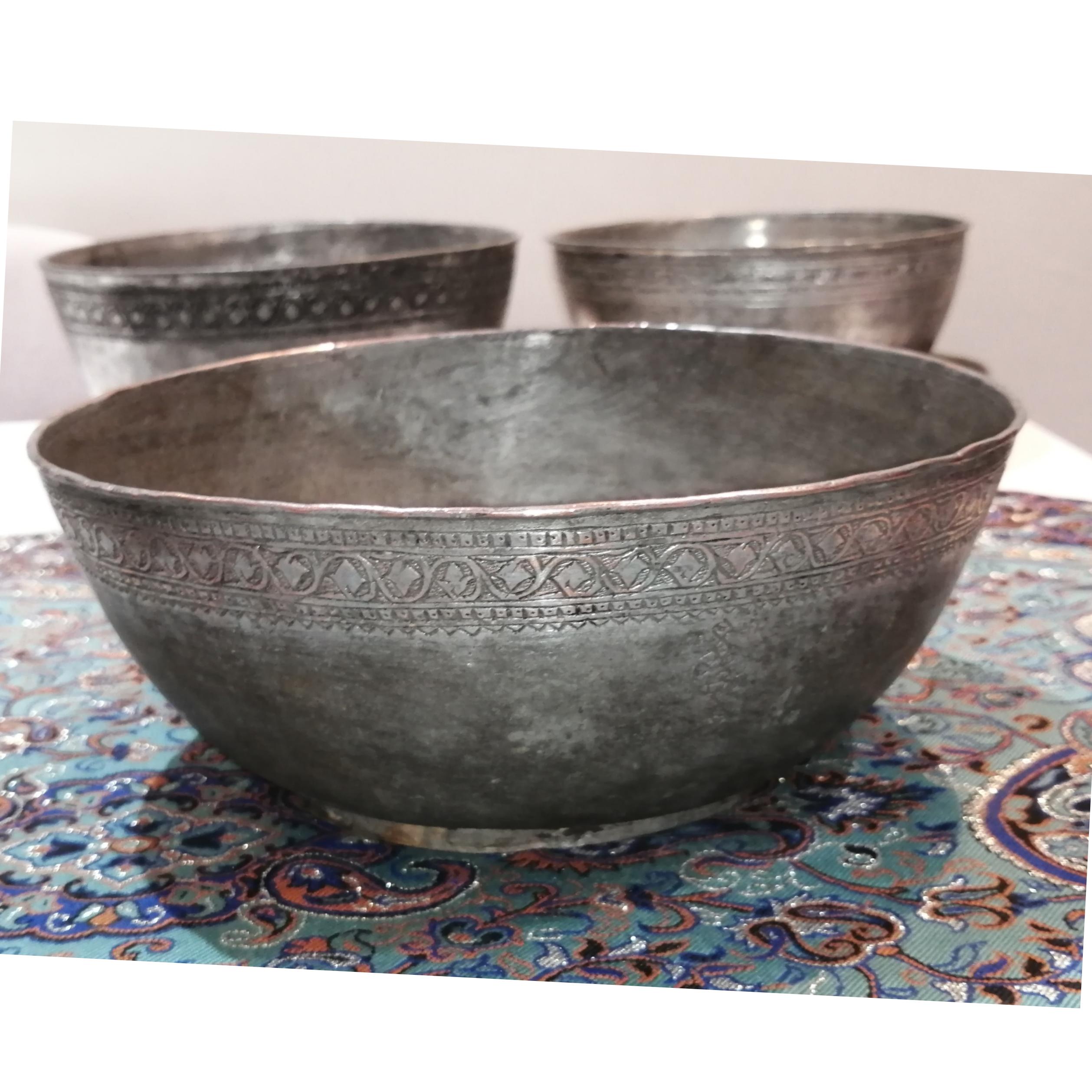 کاسه مسی قاجاری تاریخ و صاحبدار قلم