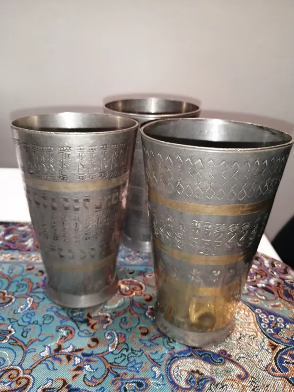 لیوان برنجی 3عدد