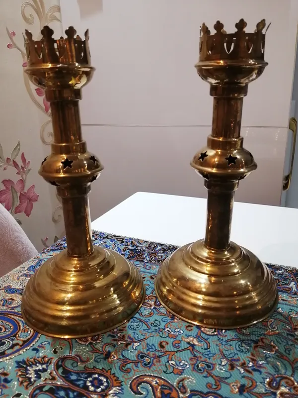 شمعدانی جفت قدیمی