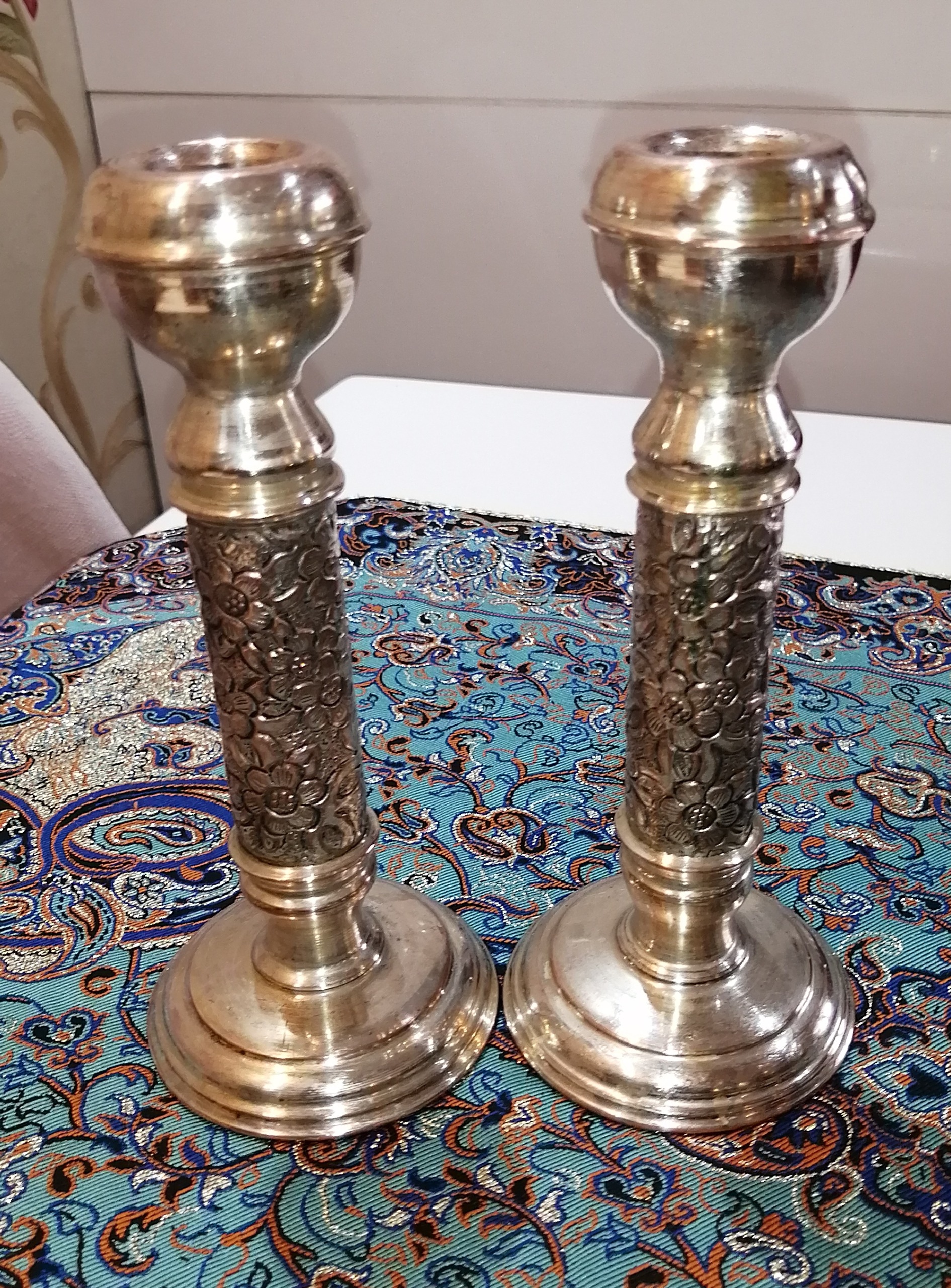 شمعدان مسی جفت