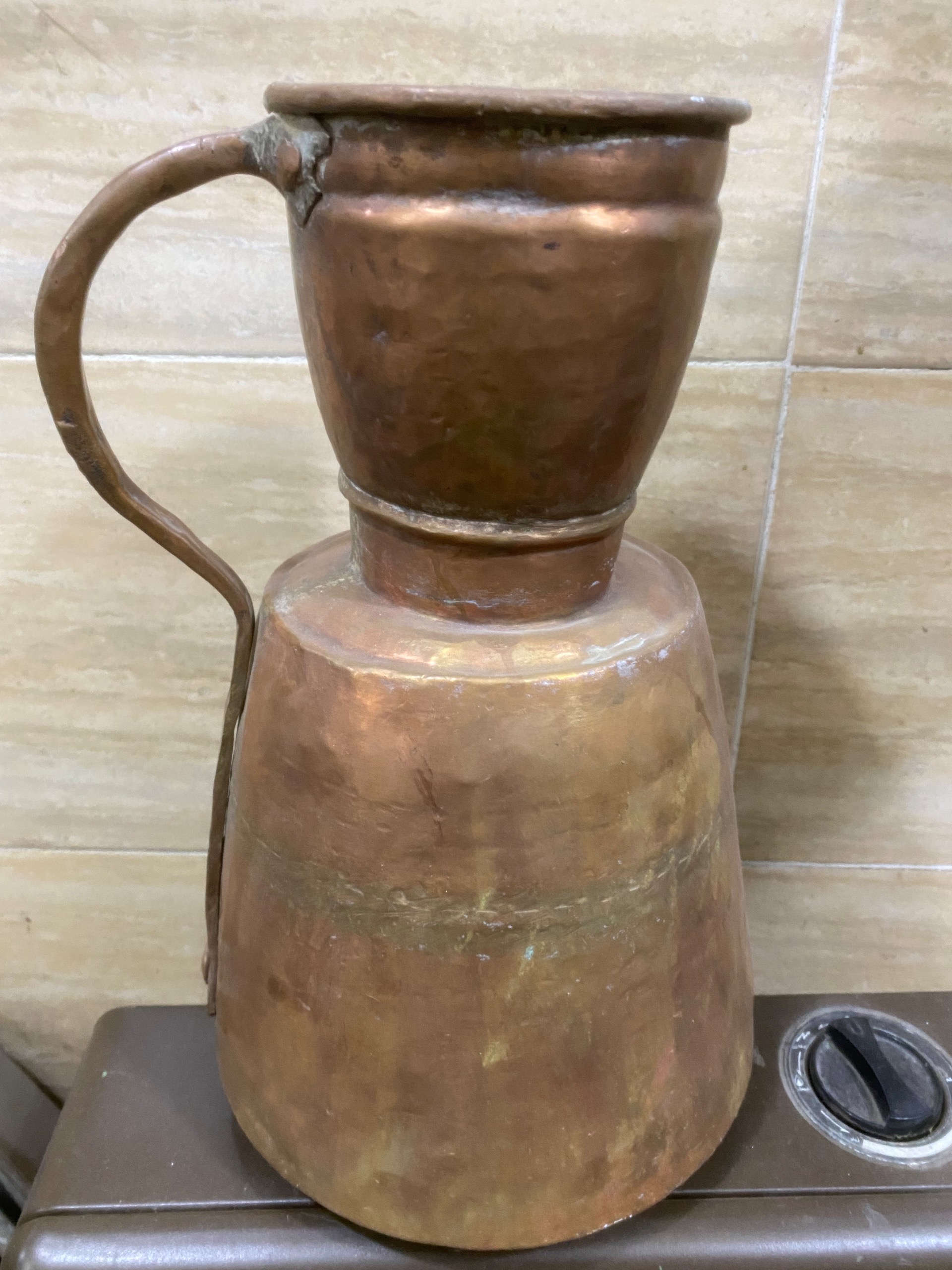 قر آفتابه مسی