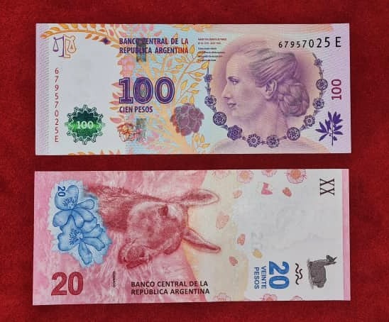 اسکناس های آرژانتین جدید