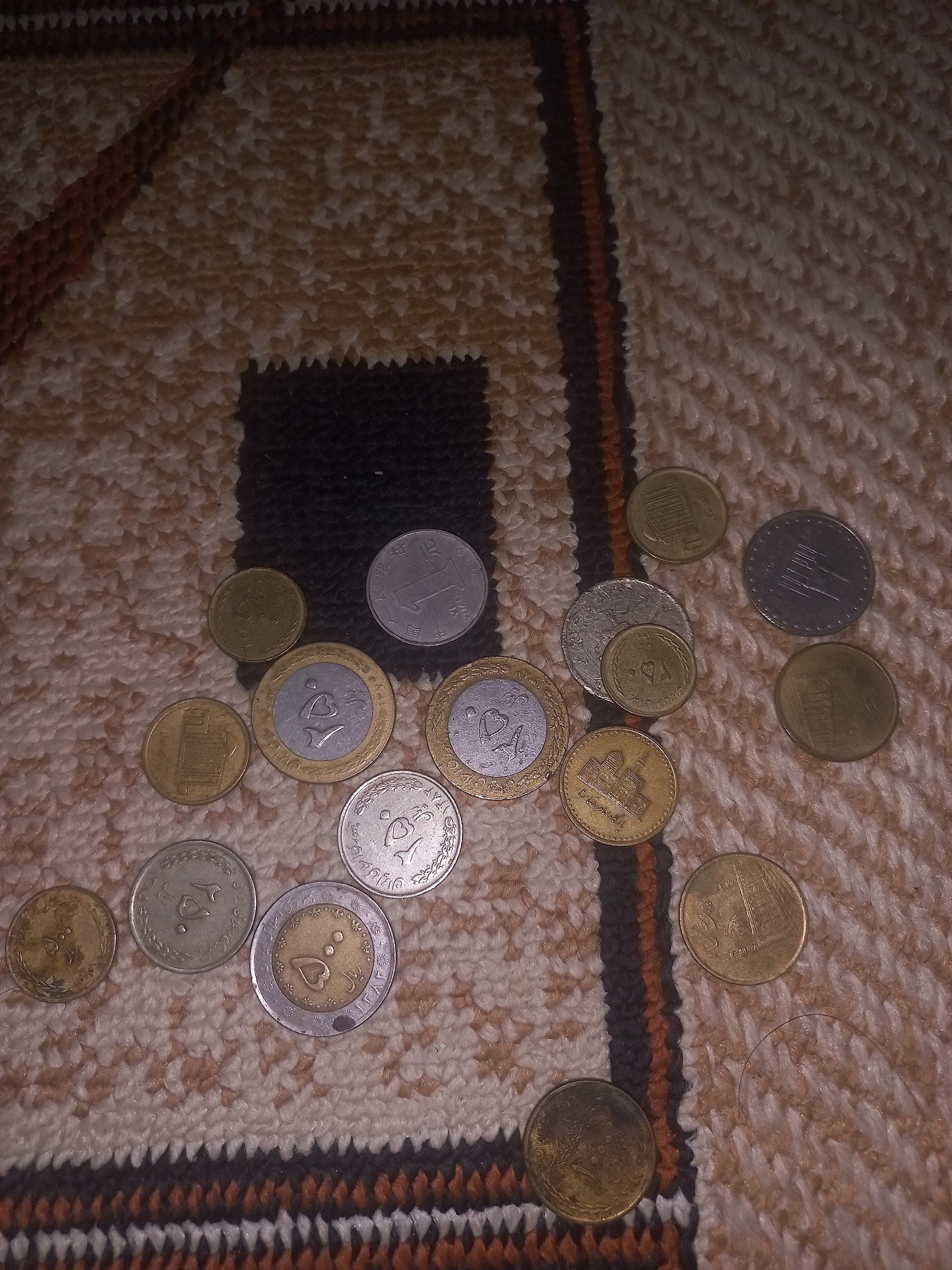 سکه 25تومنی، 50تومنی،سکه کویت،سکه خارجی