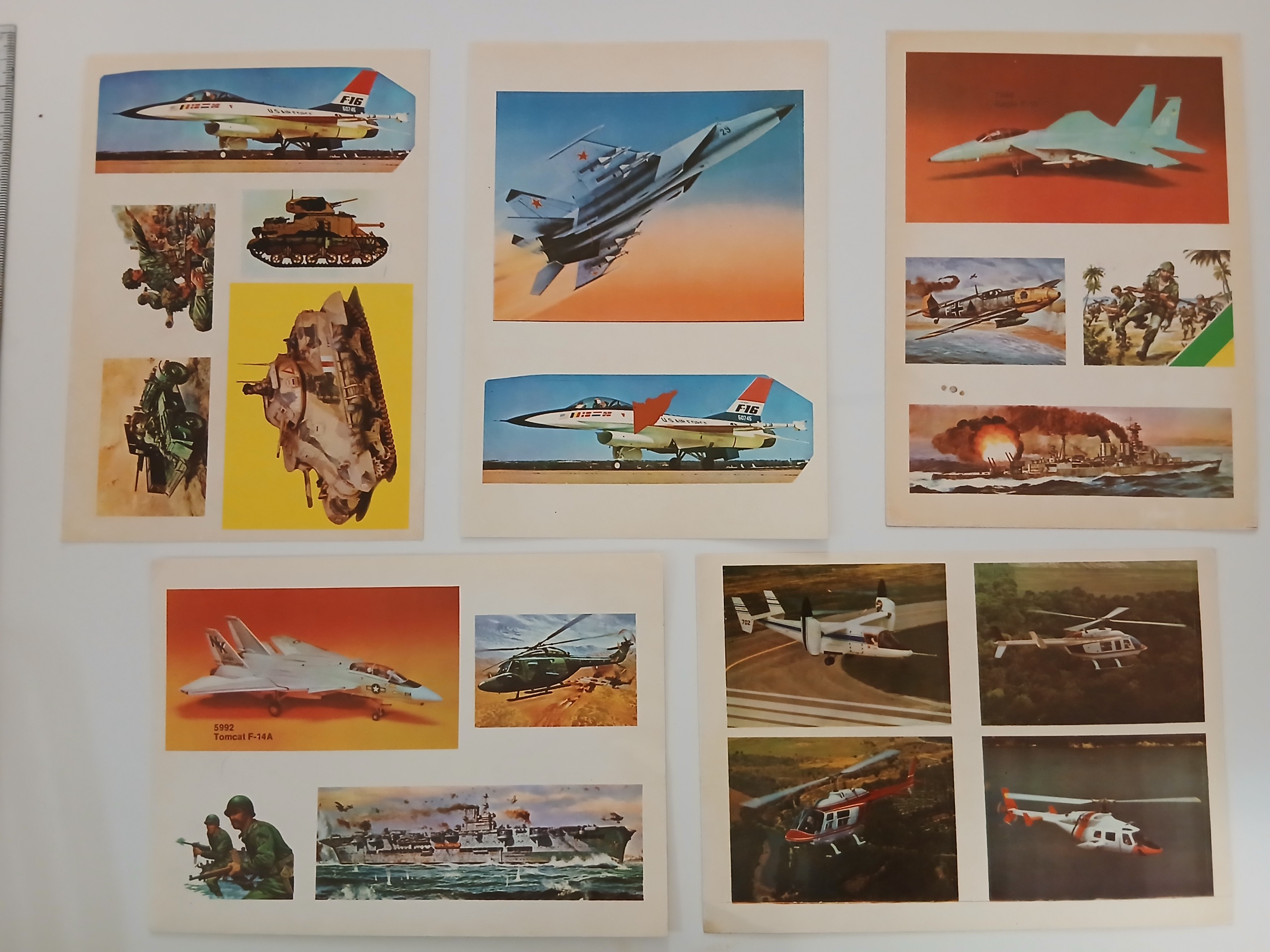 سری 5 تایی برچسب هواپیمایی جنگی اصل دهه 60