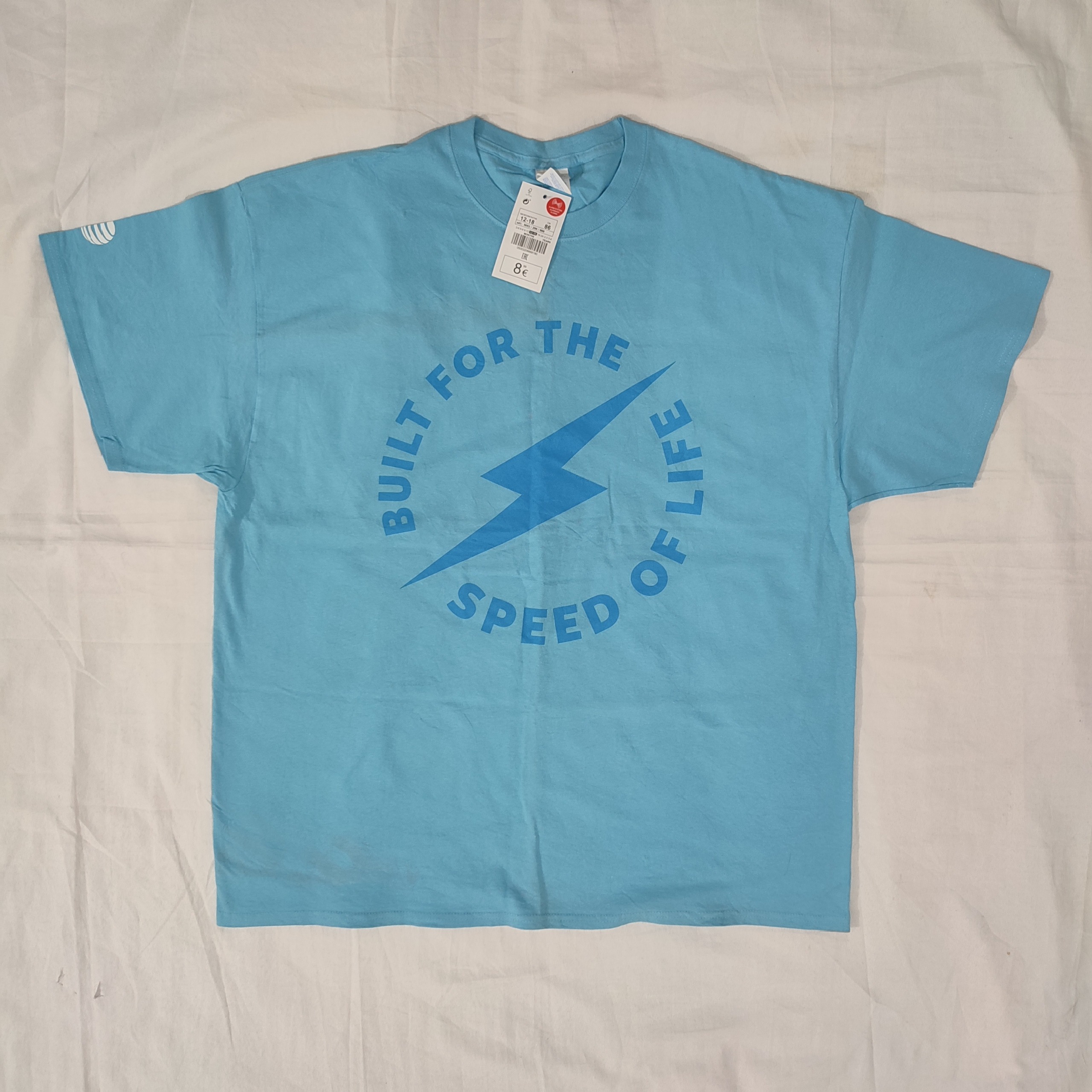 تیشرت رنگ آبی استوک آکبند | سایز 2XL | کد T27