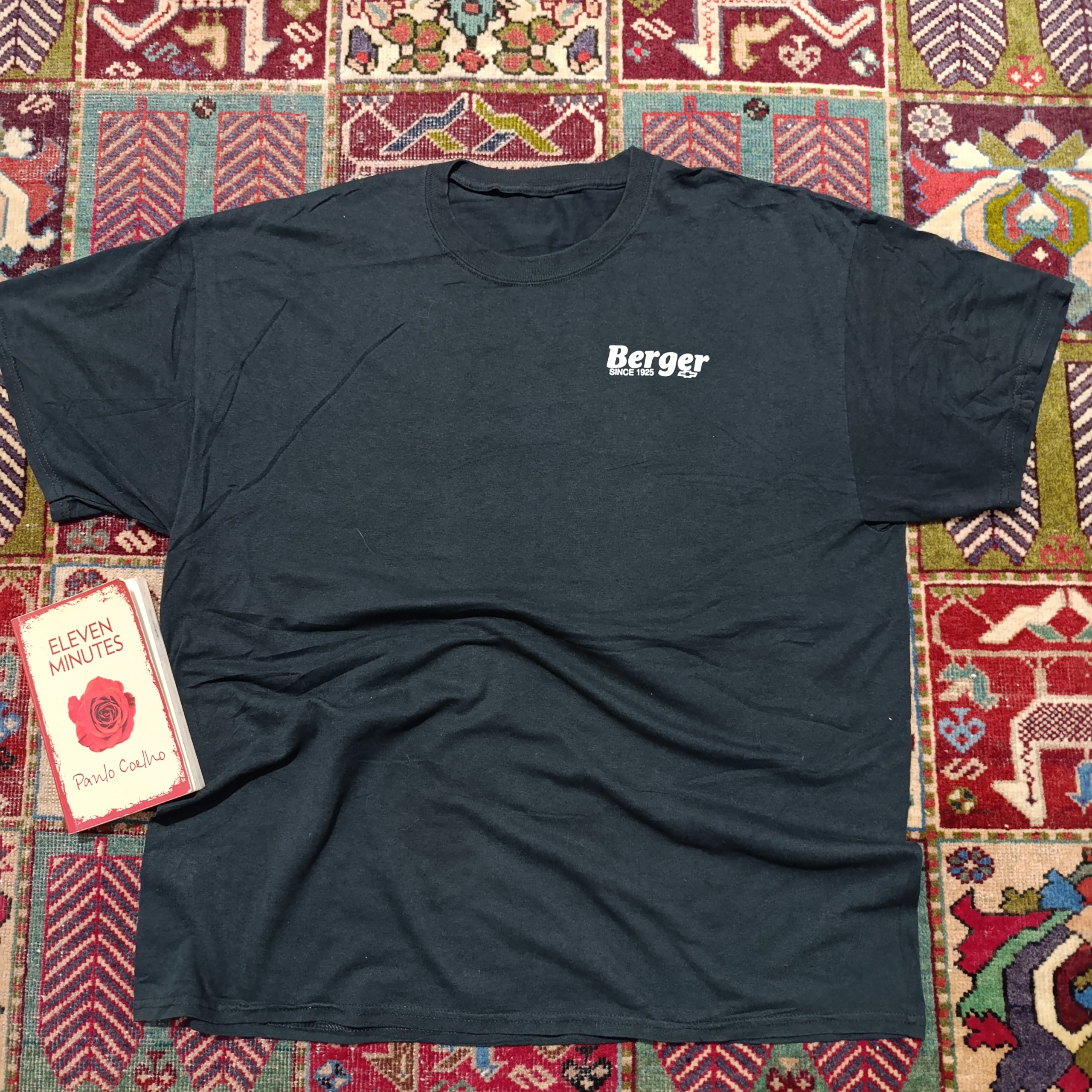 تیشرت مشکی استوک اورجینال آمریکایی | 2XL | کد T175