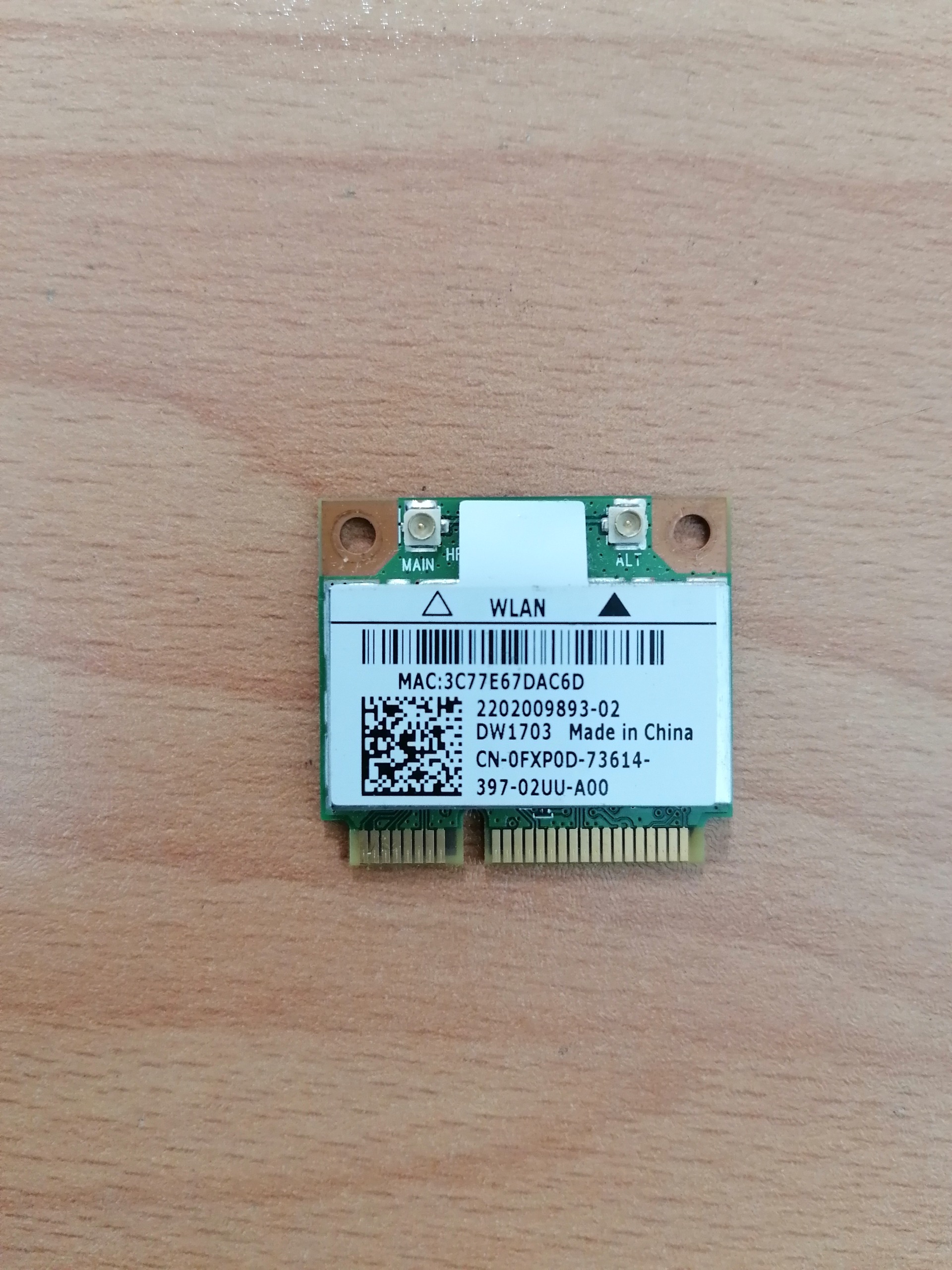 ماژول وای فای ( کارت وایرلس ) WLAN لپ تاپ DELL