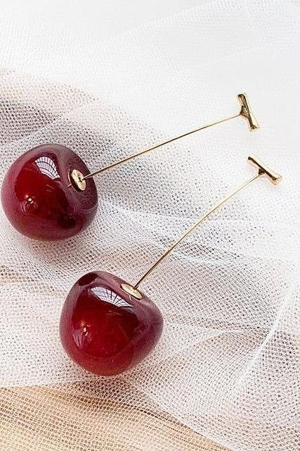 گوشواره آویز گیلاس