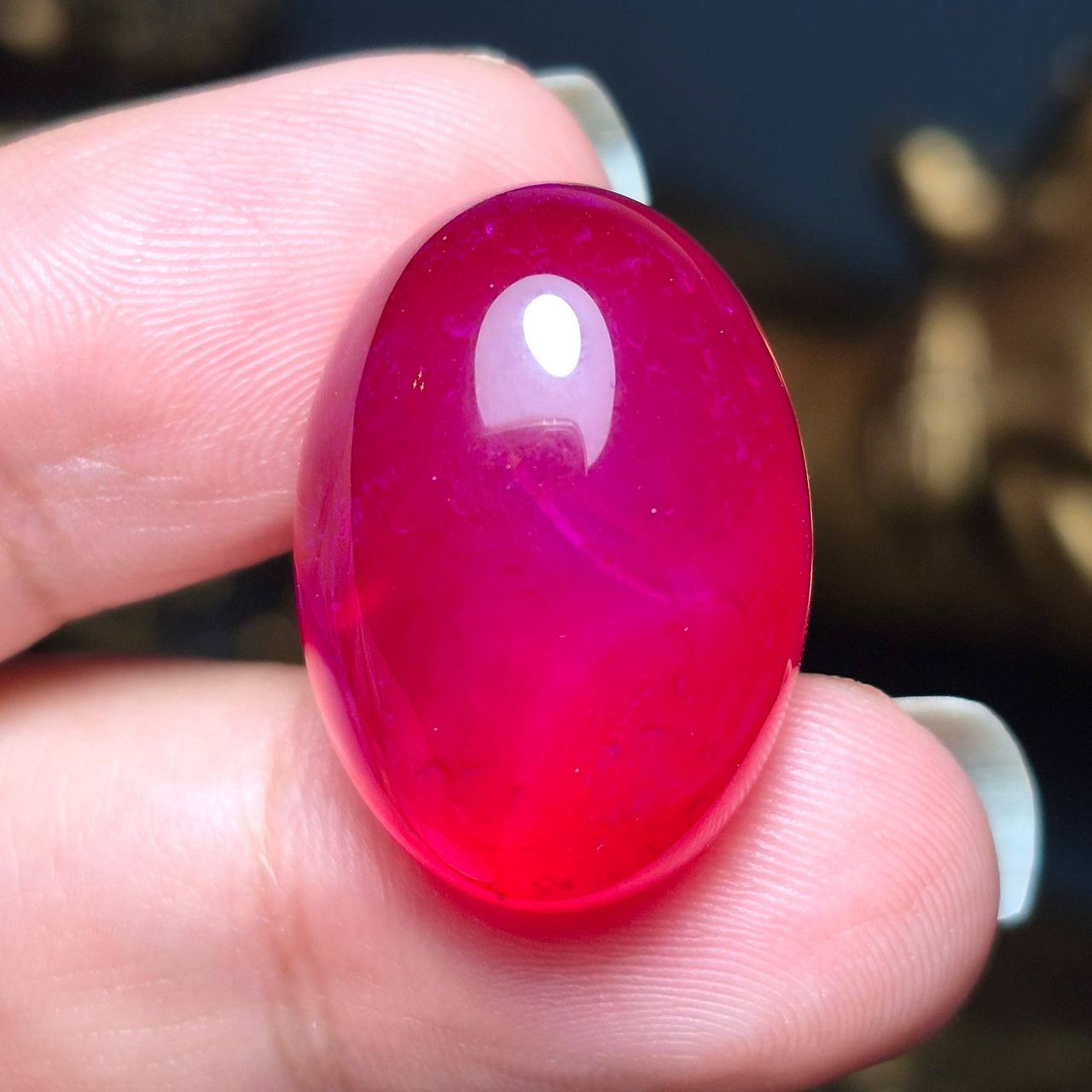 نگین سنگ عقیق سرخابی معدنی کد 60559