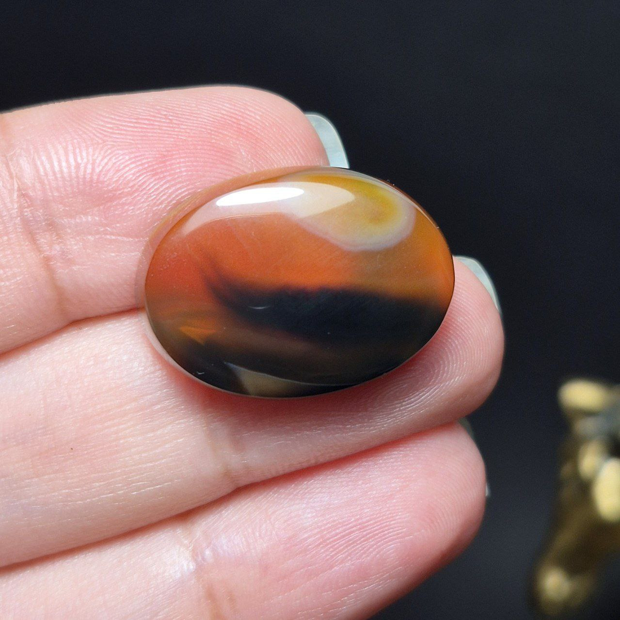 نگین سنگ عقیق خراسانی معدنی کد k1177