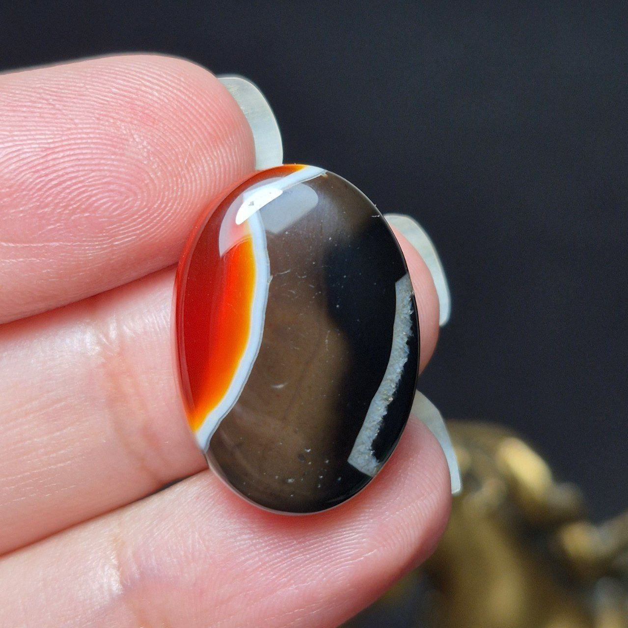 نگین سنگ عقیق خراسانی معدنی کد k1178