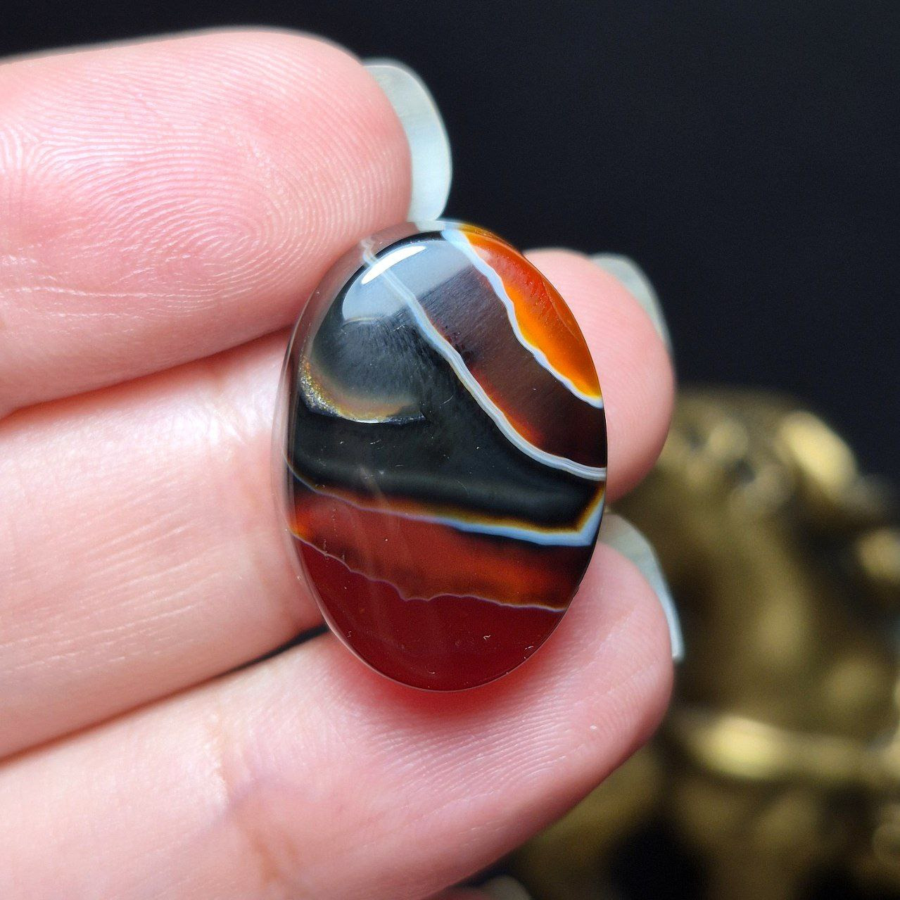 نگین سنگ عقیق خراسانی معدنی کد k1180