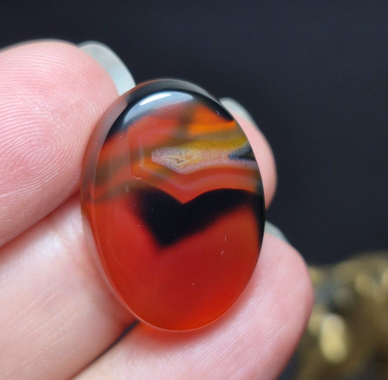 نگین سنگ عقیق خراسانی معدنی کد k1182