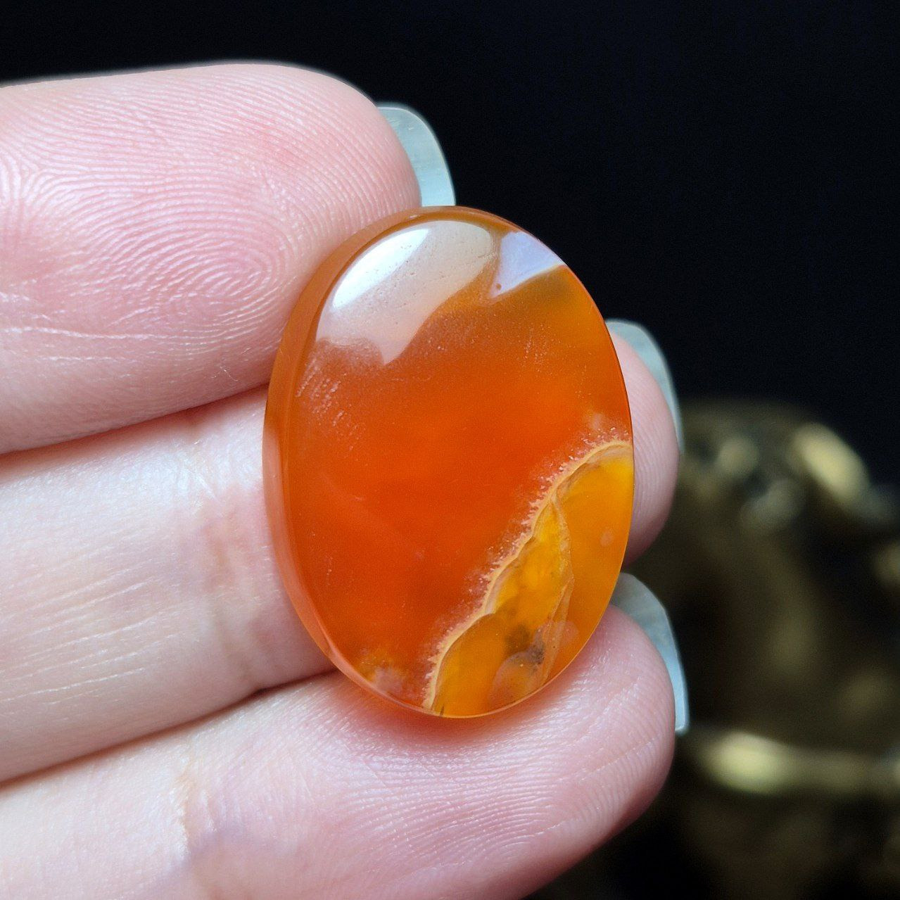 نگین سنگ عقیق خراسانی معدنی کد k1184