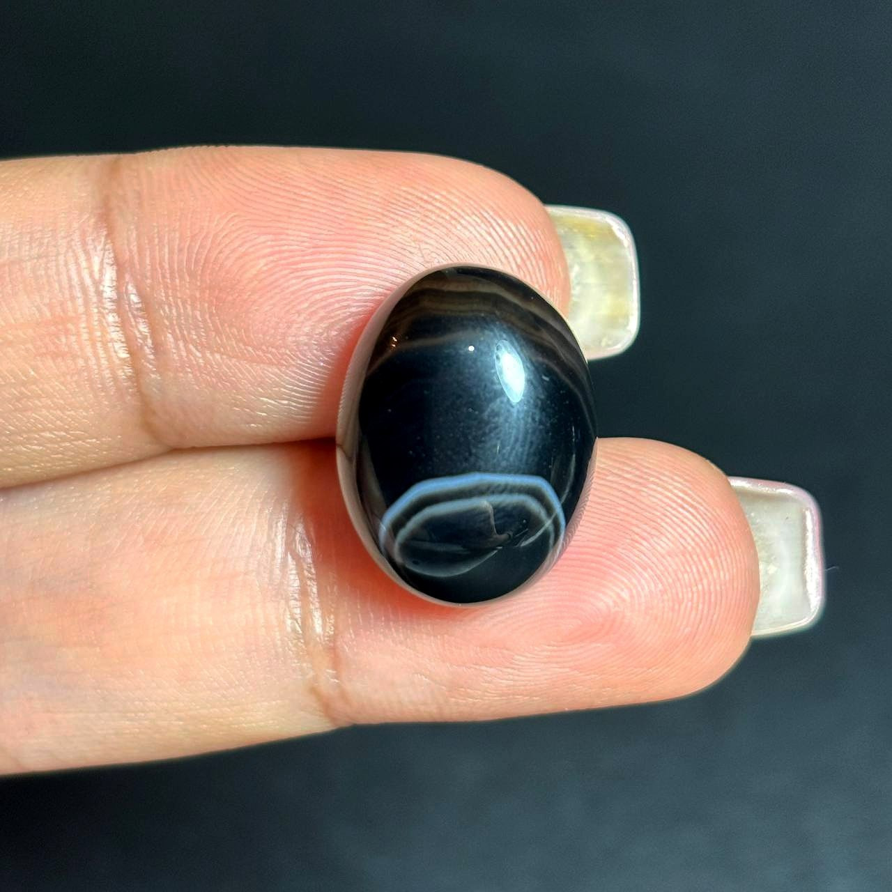 نگین سنگ اونیکس سلیمانی معدنی کد 60002