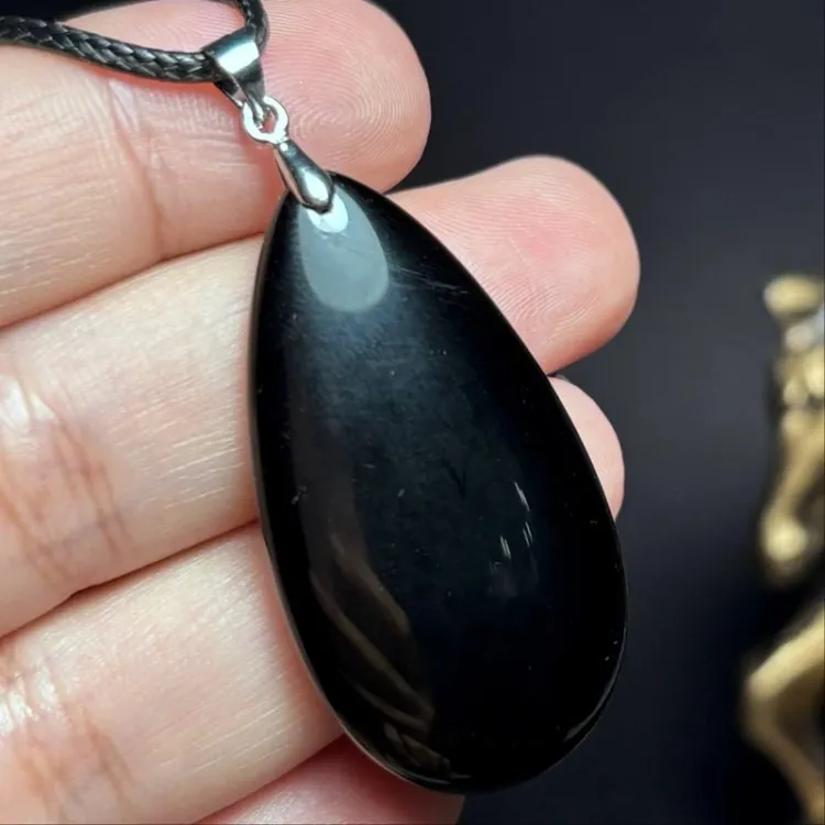 آویز گردنبند سنگ اونیکس معدنی کد 60627