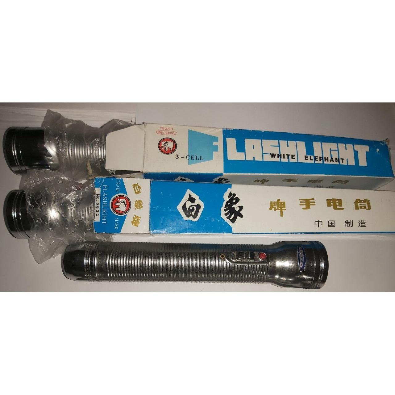 چراغ قوه فلزی قدیمی