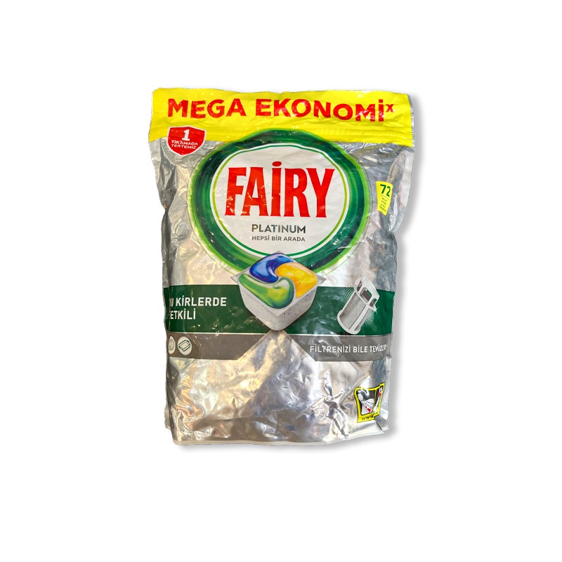 قرص ماشین ظرفشویی Fairy Platinum (72 عددی)