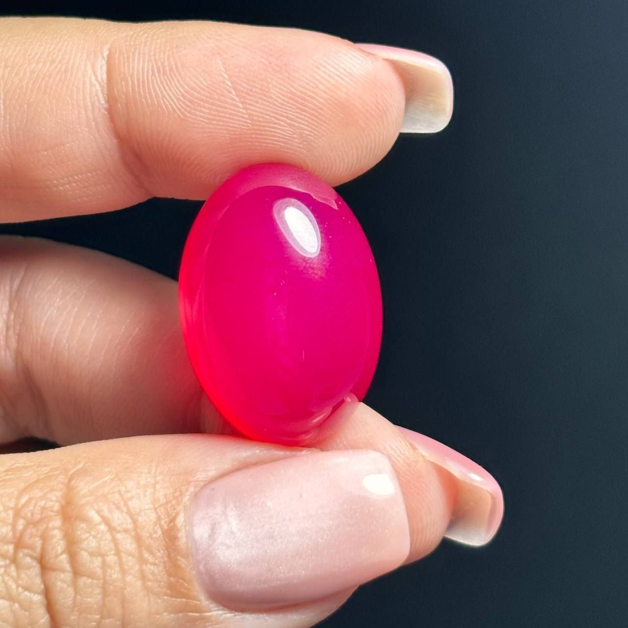 نگین سنگ عقیق سرخابی معدنی کد60119