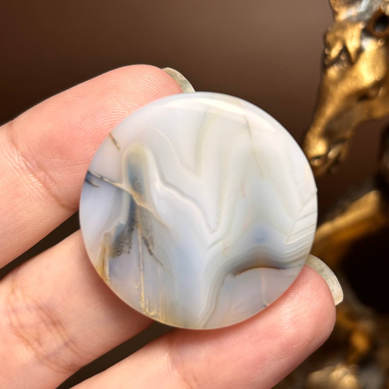 نگین سنگ درشت عقیق طبیعی کد k1048