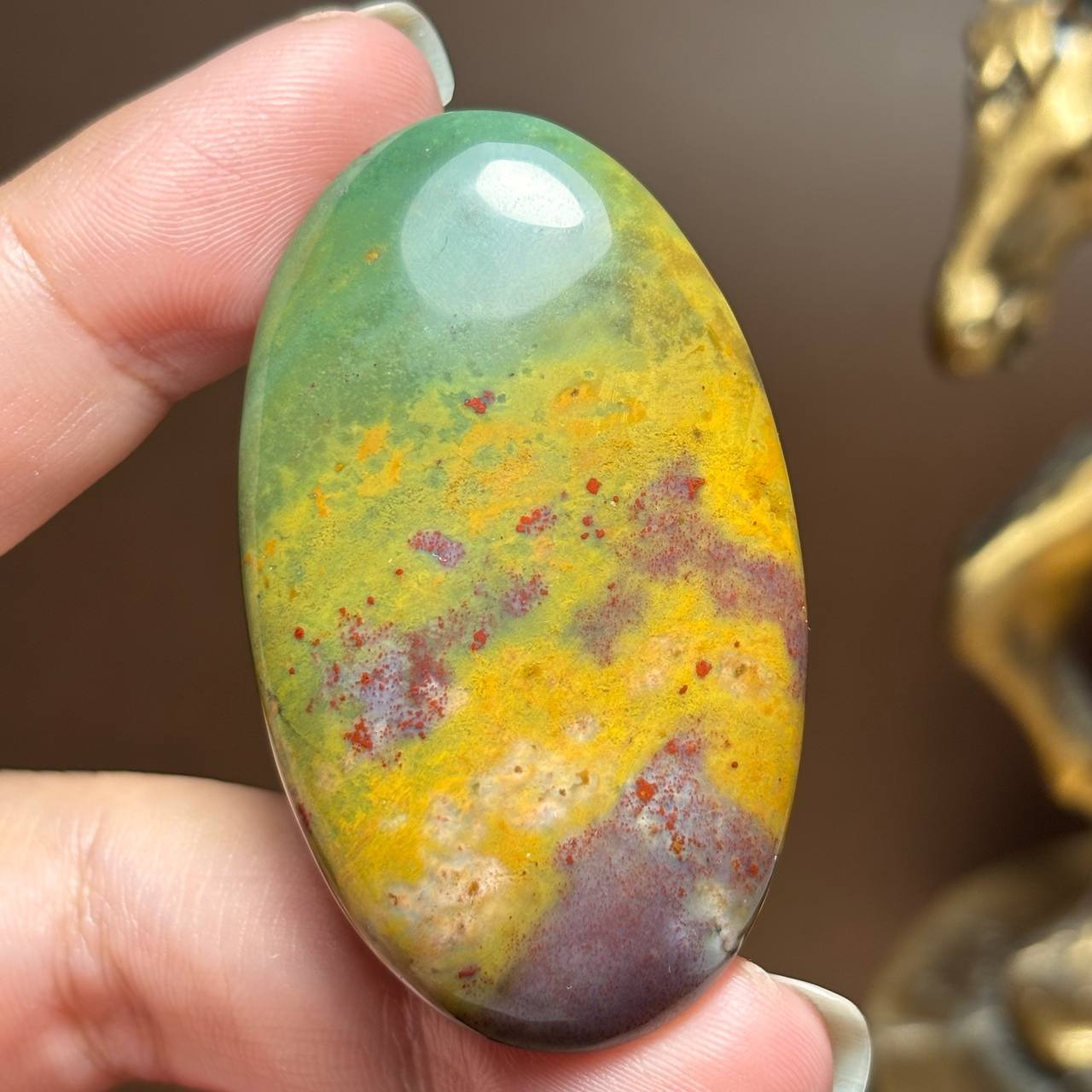 نگین سنگ درشت کلکسیونی سنگ خون معدنی کدk1050