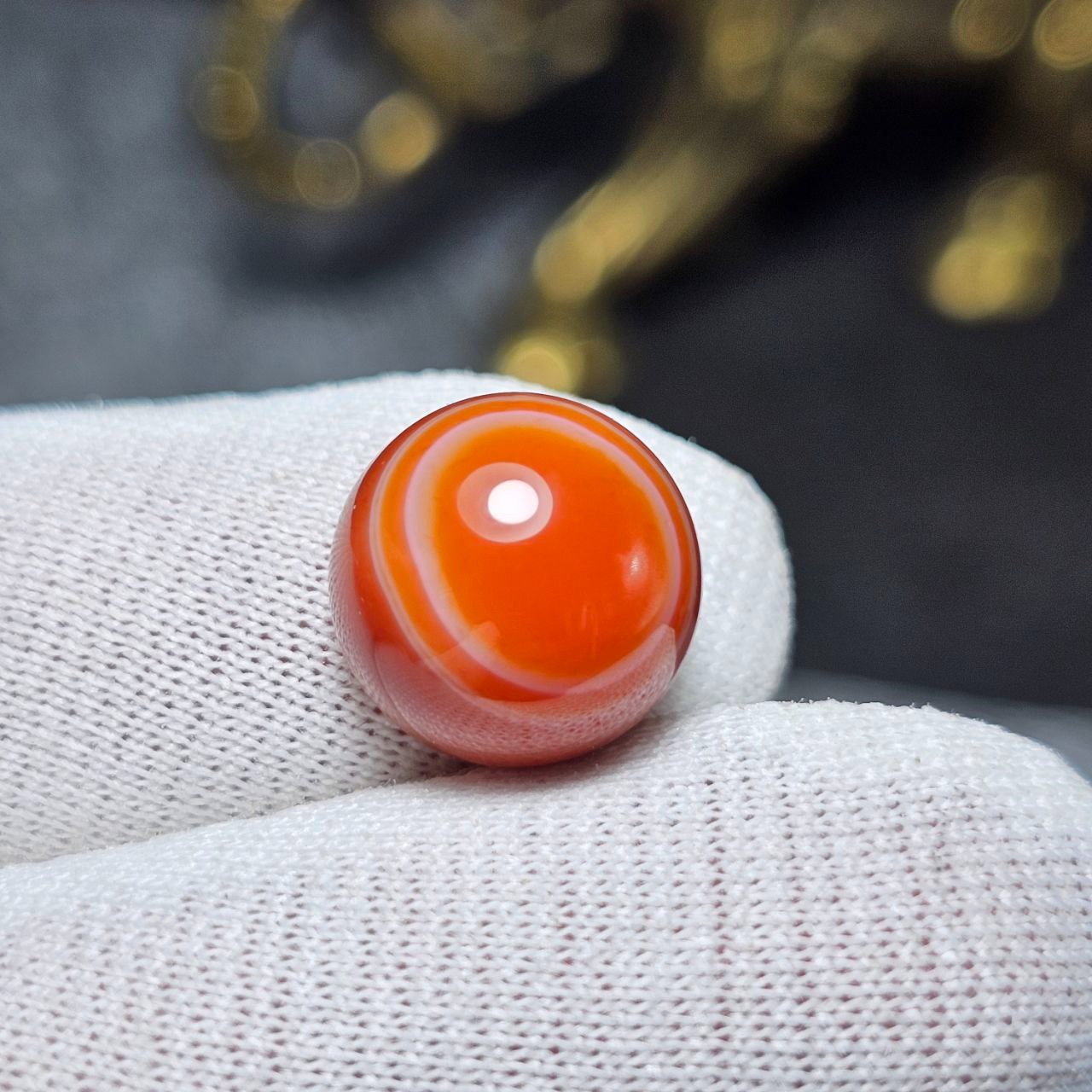  نگین سنگ عقیق سه پوست معدنی کد36014