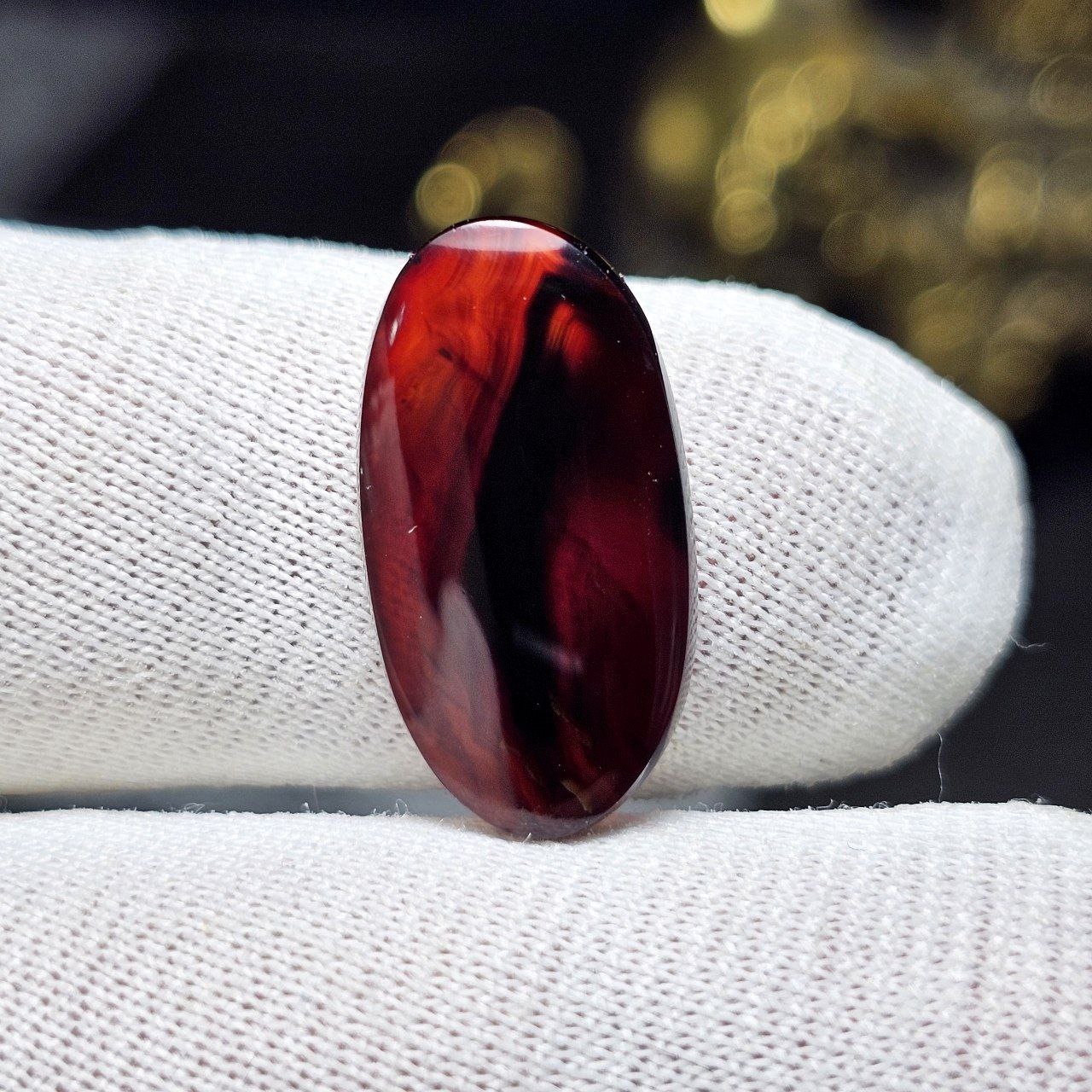  نگین سنگ طبیعی عقیق جگری معدنی خراسانی کد36023